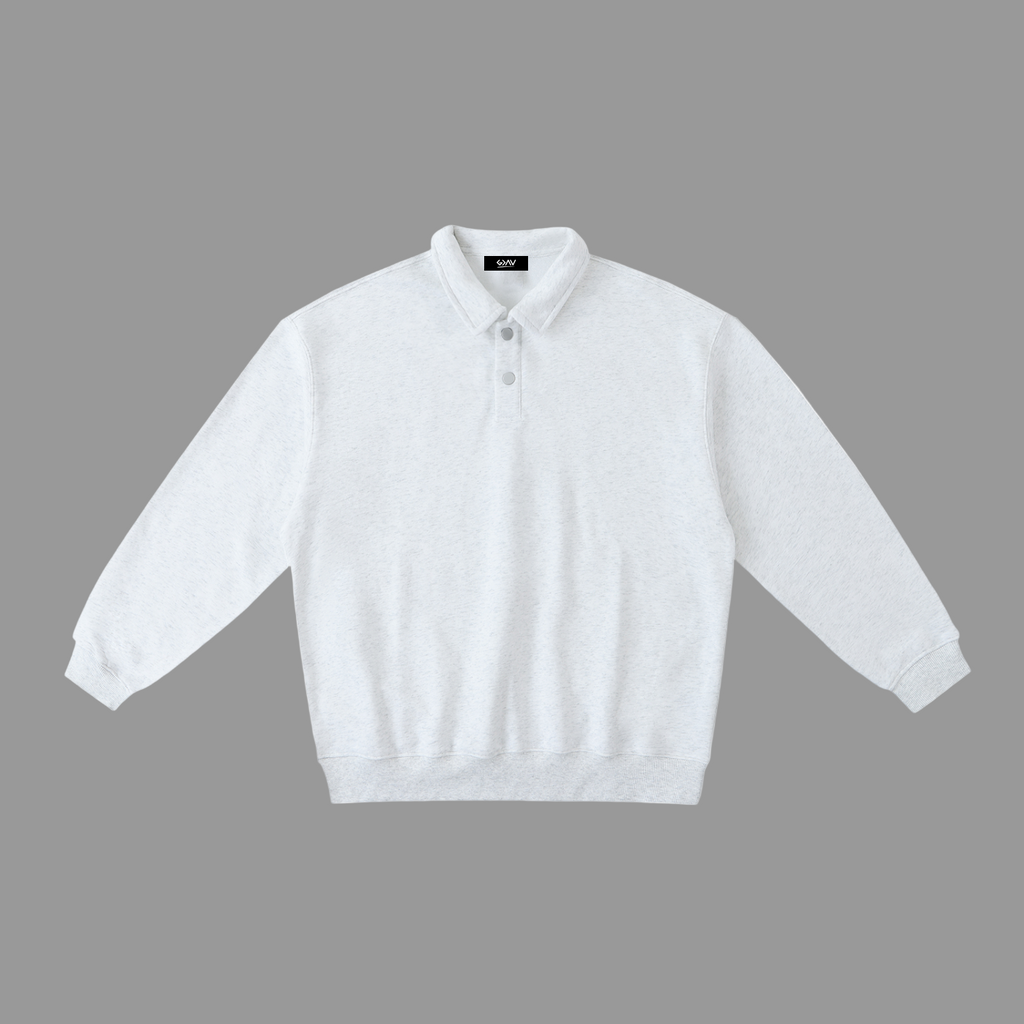 Sweat-shirt à col polo épais