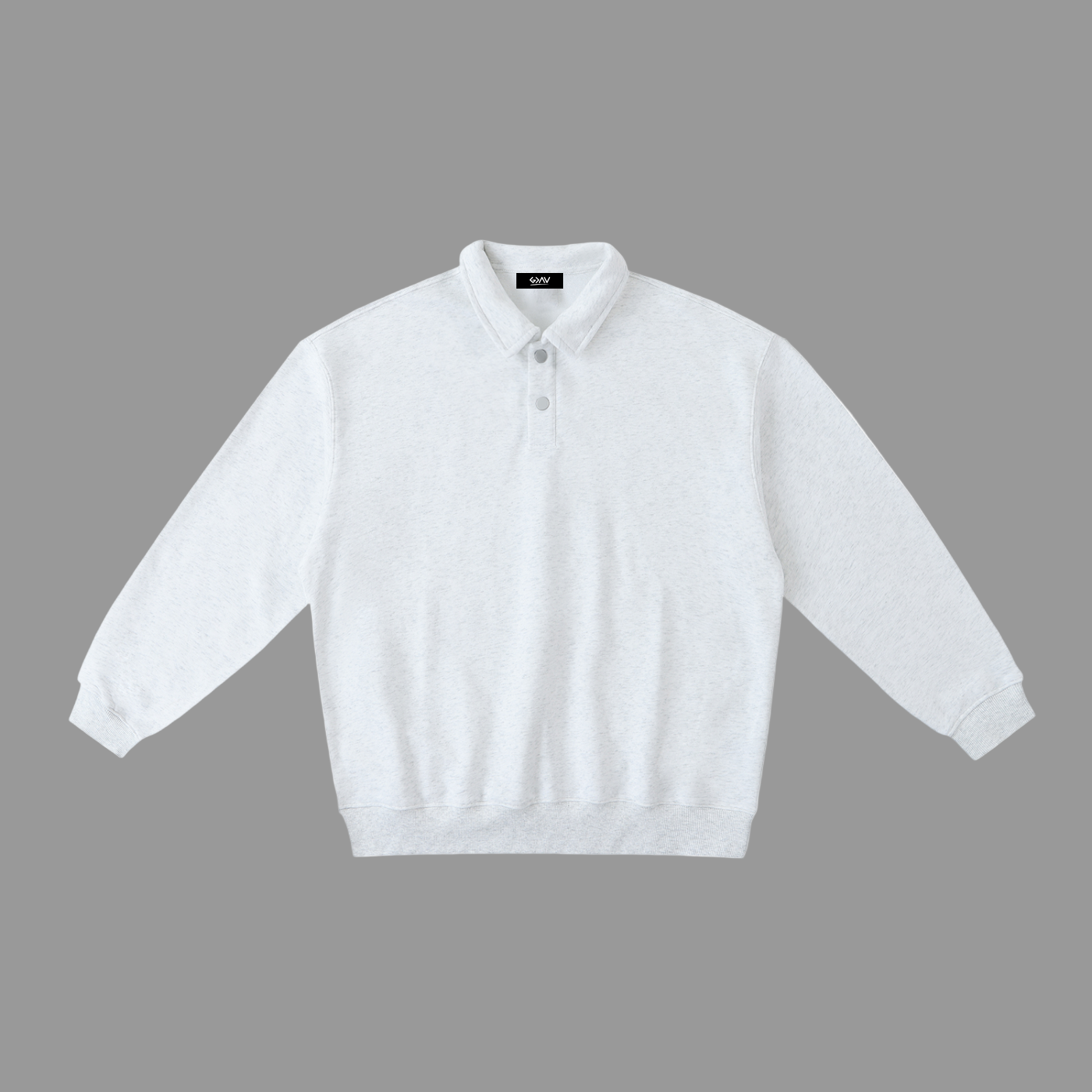 Sweat-shirt à col polo épais