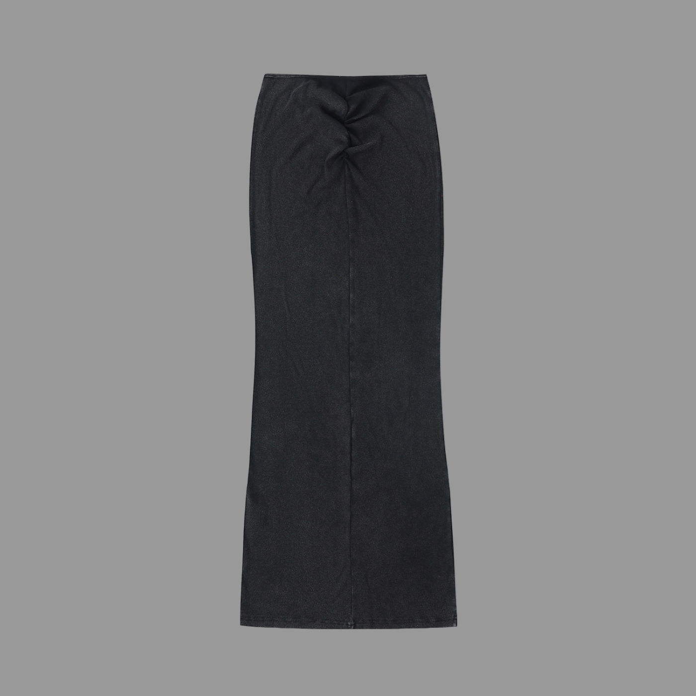 Jupe maxi délavée et teinte à cordon