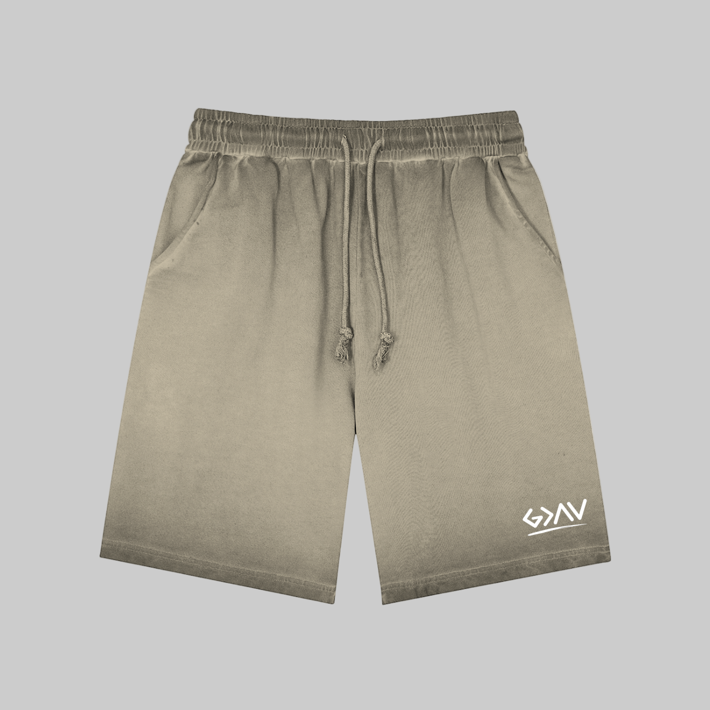 Short de survêtement teint à l'envers