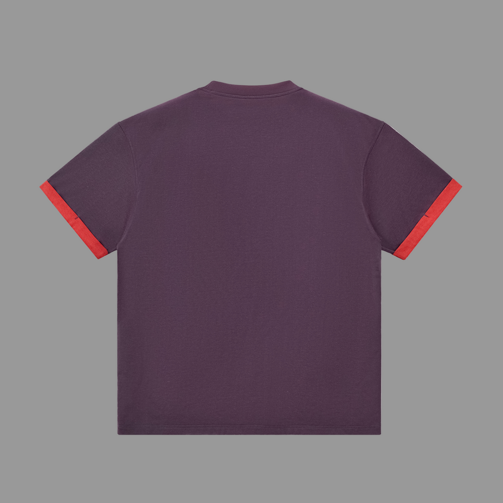 T-shirt à poignets contrastés