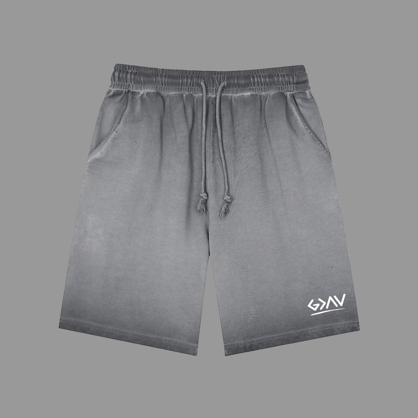 Short de survêtement teint à l'envers