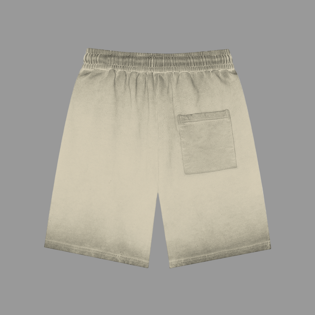 Short de survêtement teint à l'envers