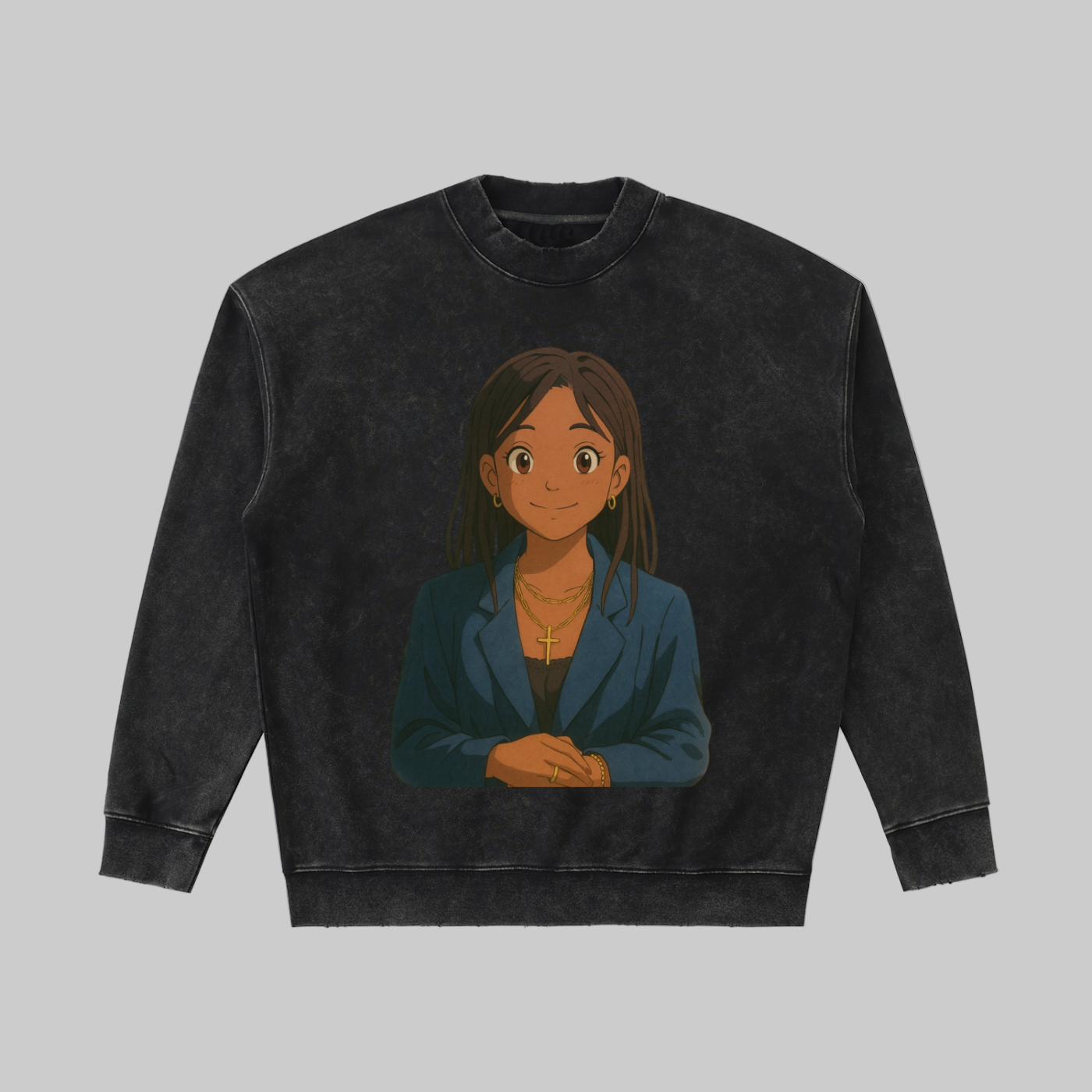 Sweat-shirt à épaules tombantes