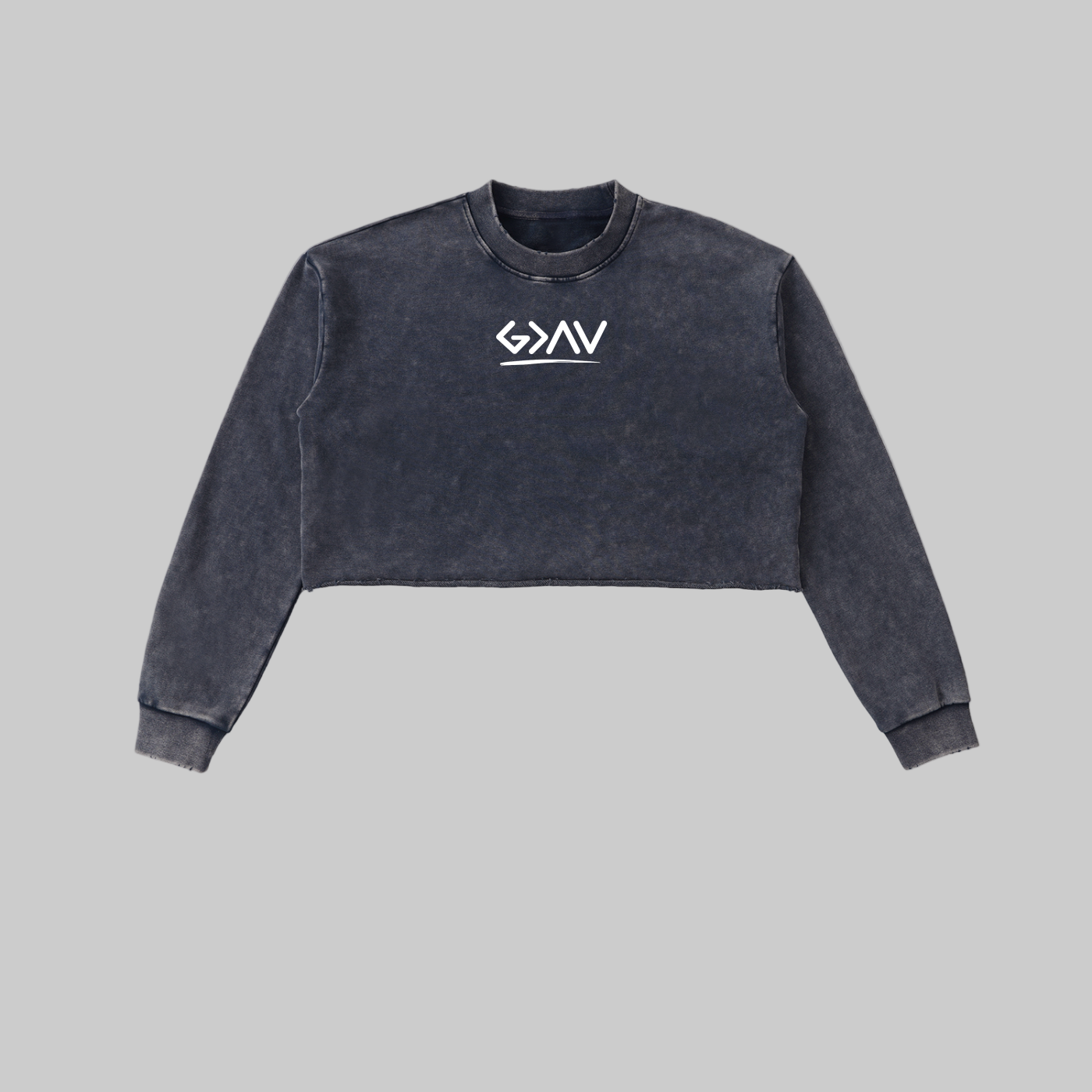 Sweat-shirt à bords francs délavés