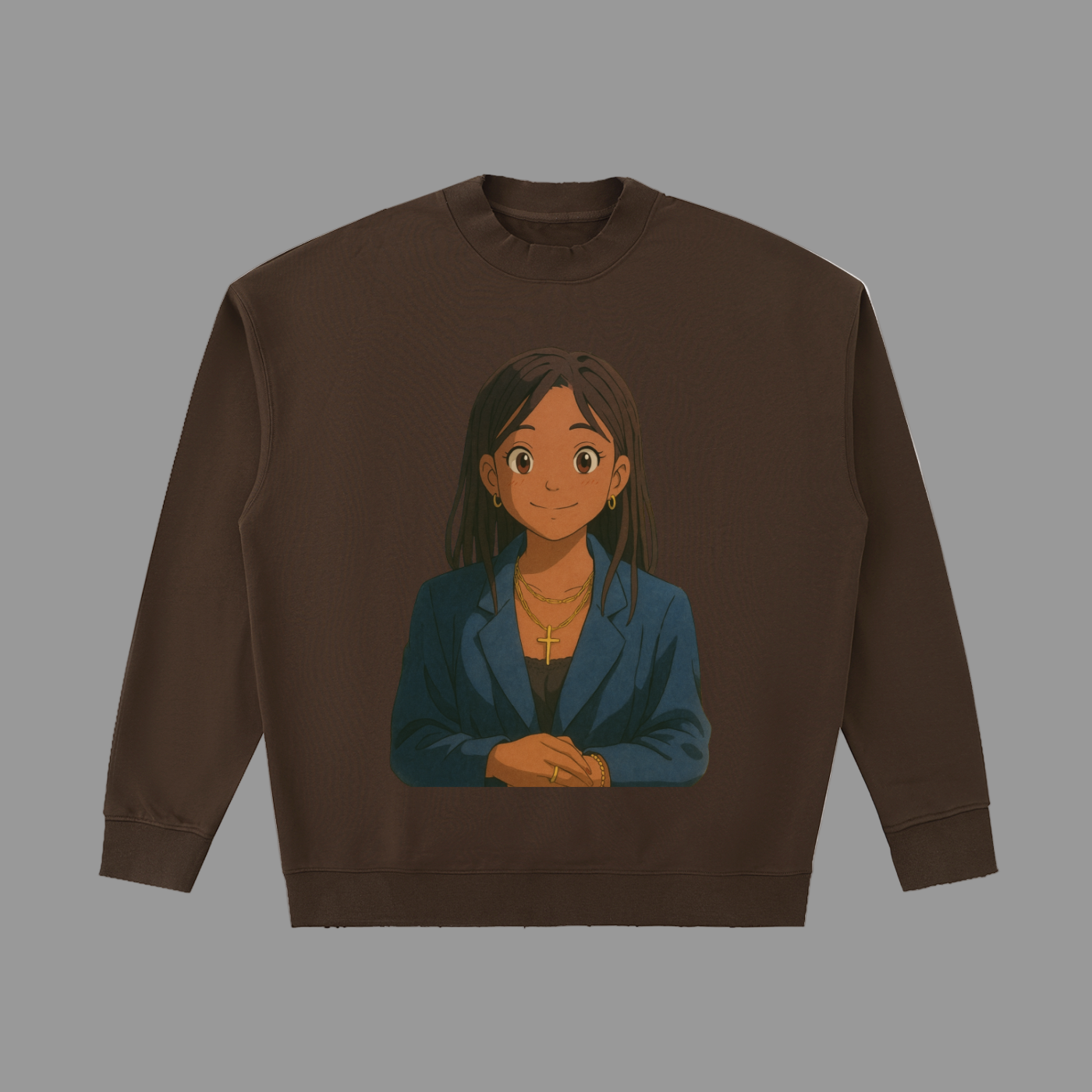 Sweat-shirt à épaules tombantes