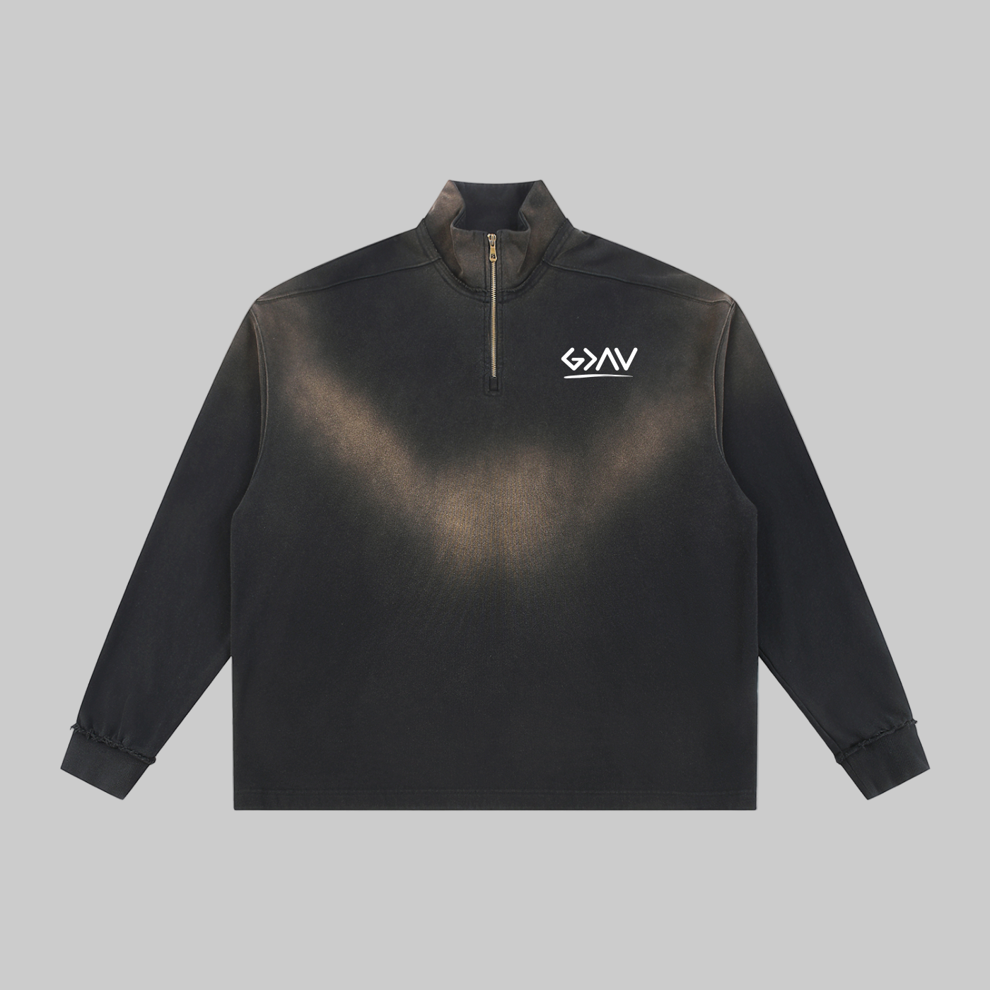 Sweat-shirt à col zippé