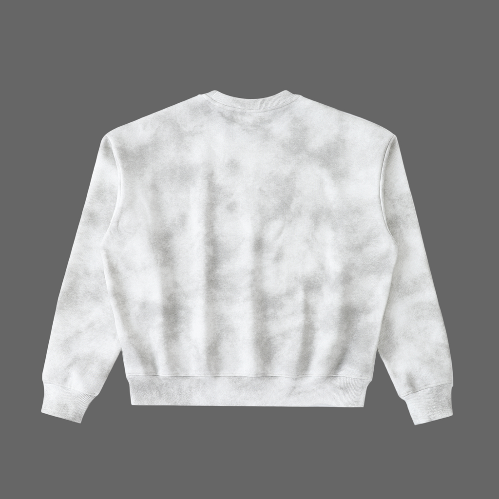 Sweat-shirt en polaire ample et délavé