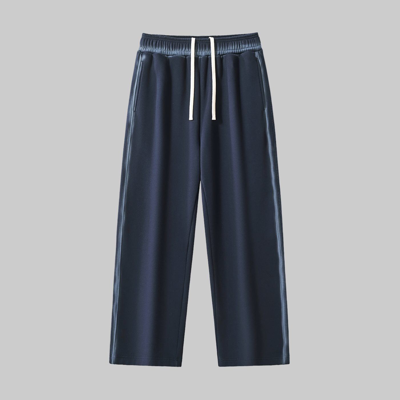 Pantalon de survêtement en polaire à bords délavés