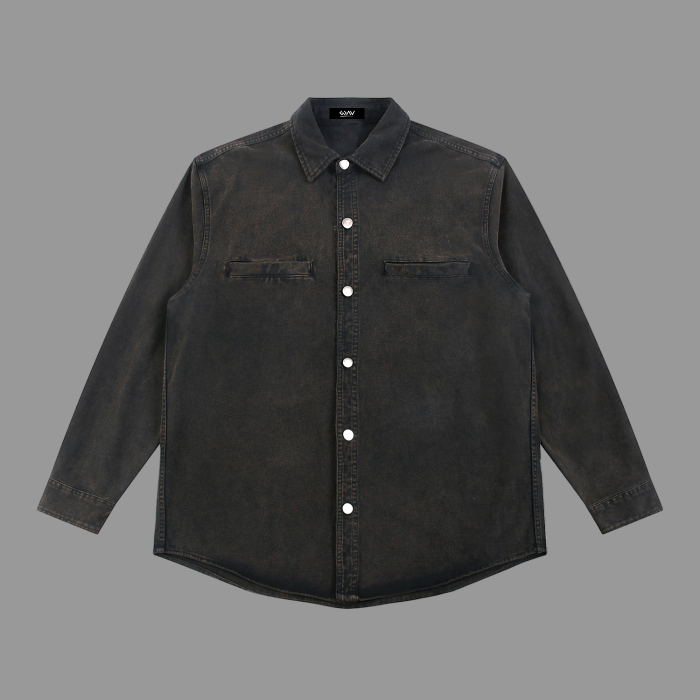 Veste en denim épais délavé vintage