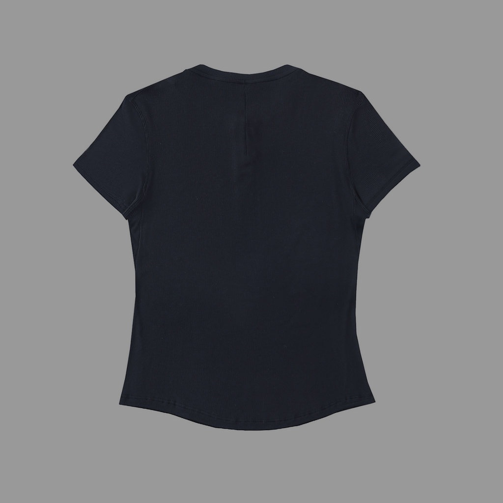 T-shirt Henley moulant en modal