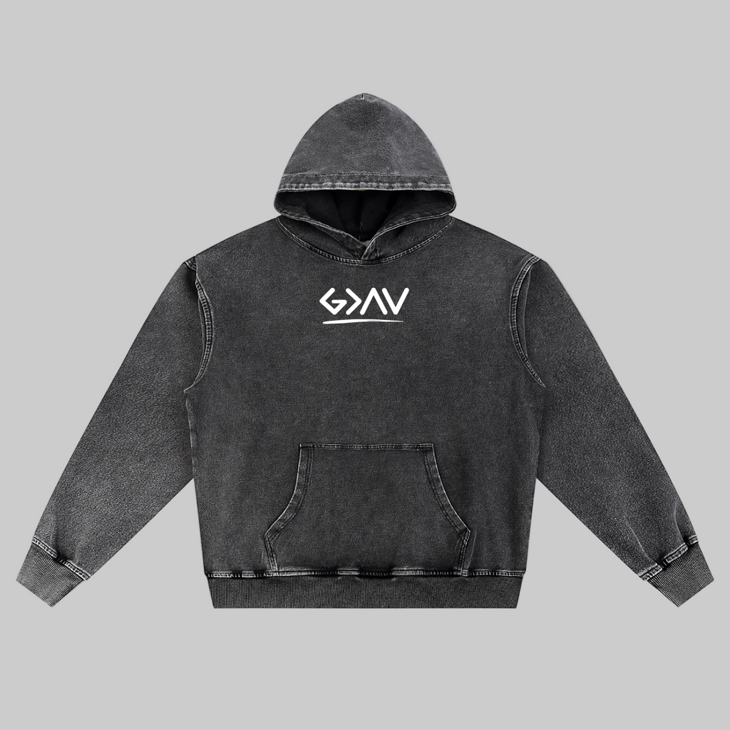 Snow Wash Oversized Hoodie