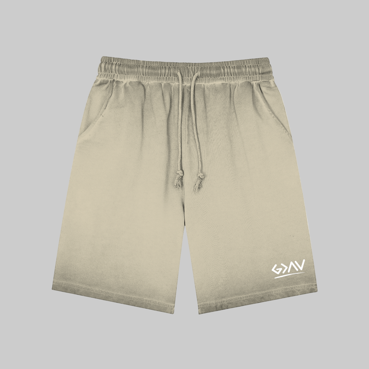 Short de survêtement teint à l'envers