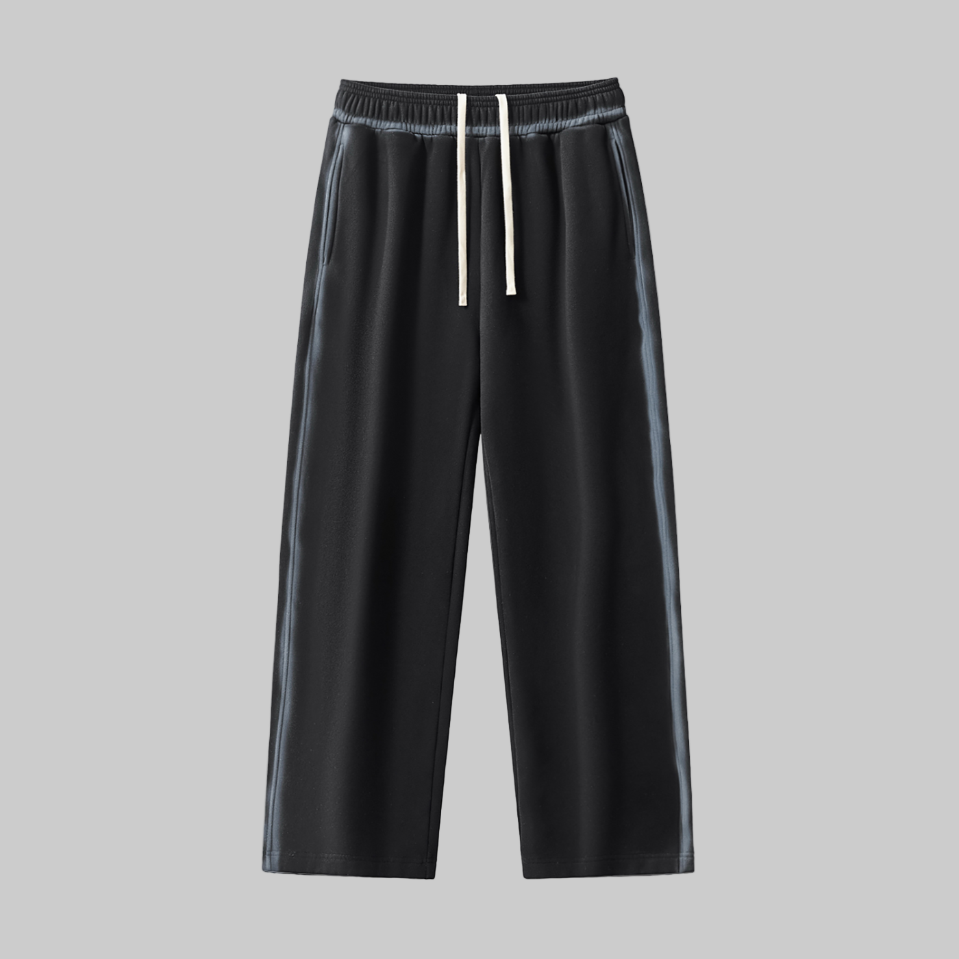 Pantalon de survêtement en polaire à bords délavés