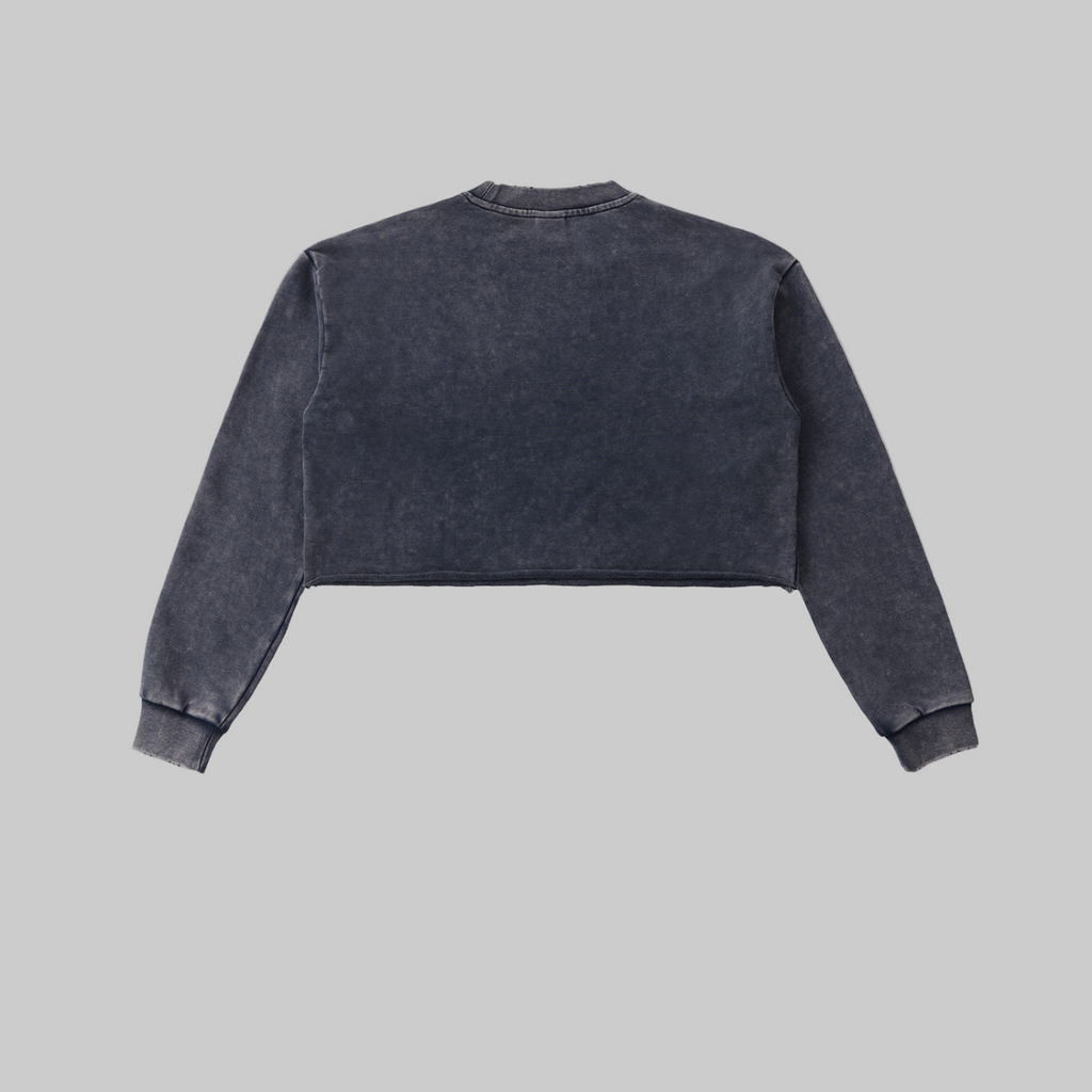 Sweat-shirt à bords francs délavés