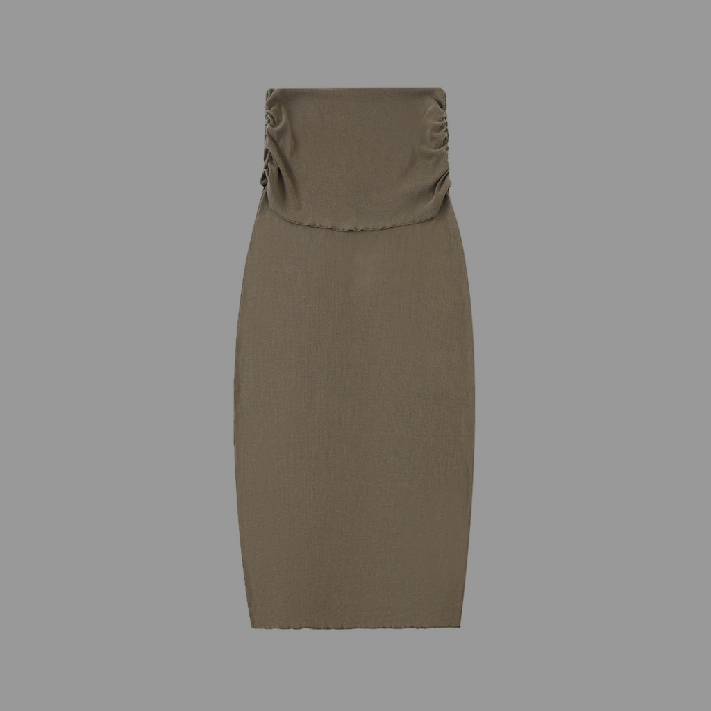 Jupe maxi moulante aux hanches