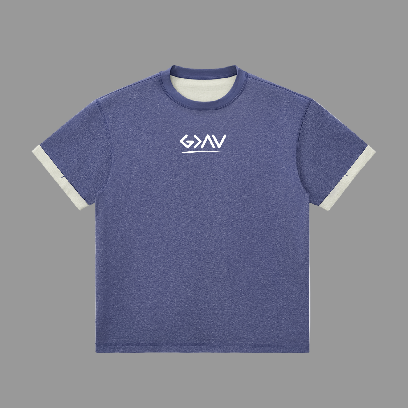 T-shirt à poignets contrastés