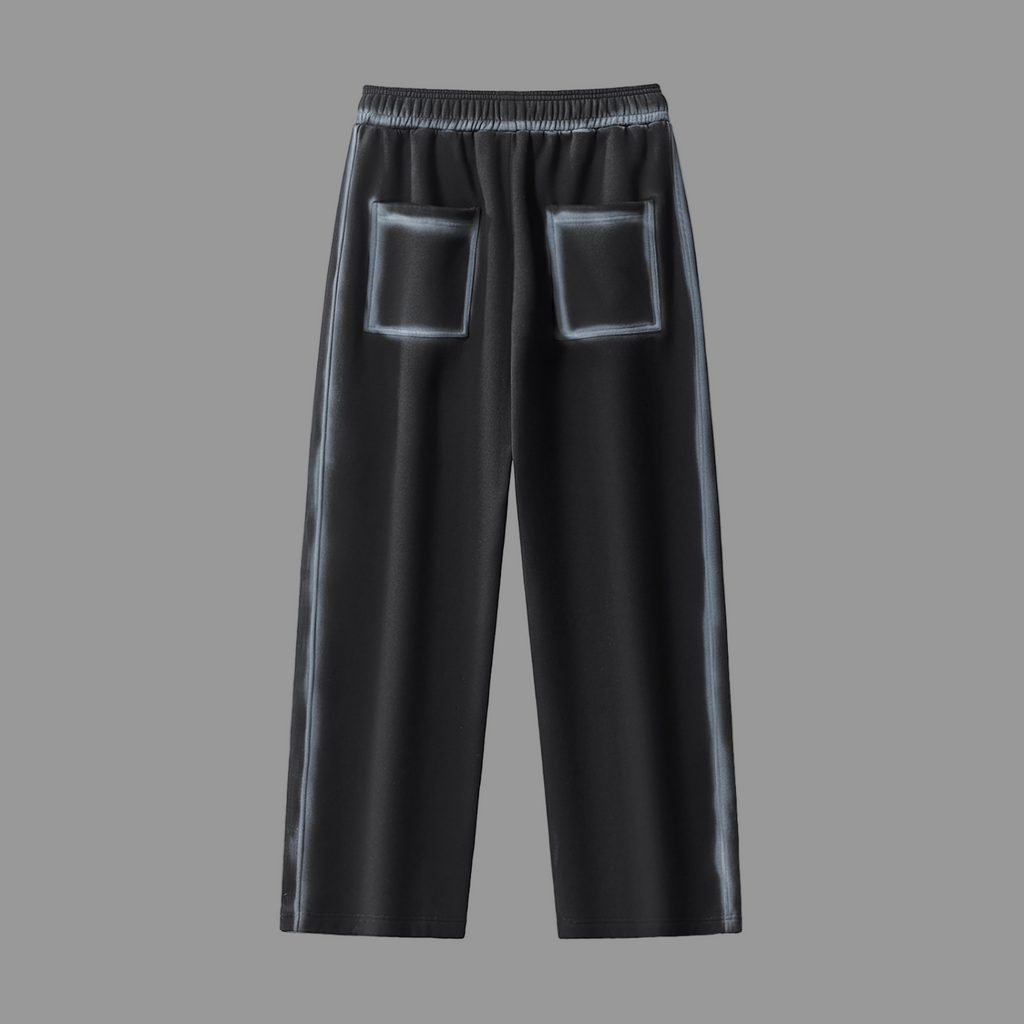 Pantalon de survêtement en polaire à bords délavés