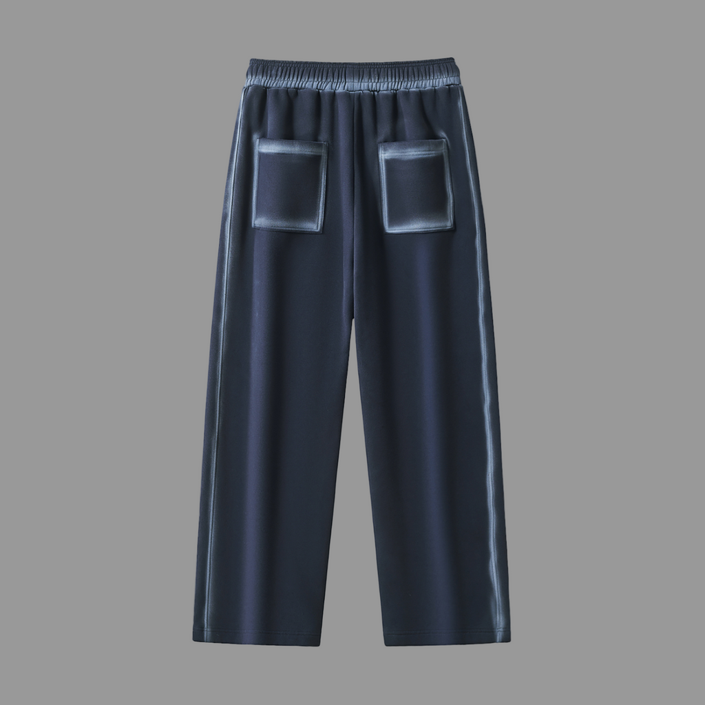 Pantalon de survêtement en polaire à bords délavés