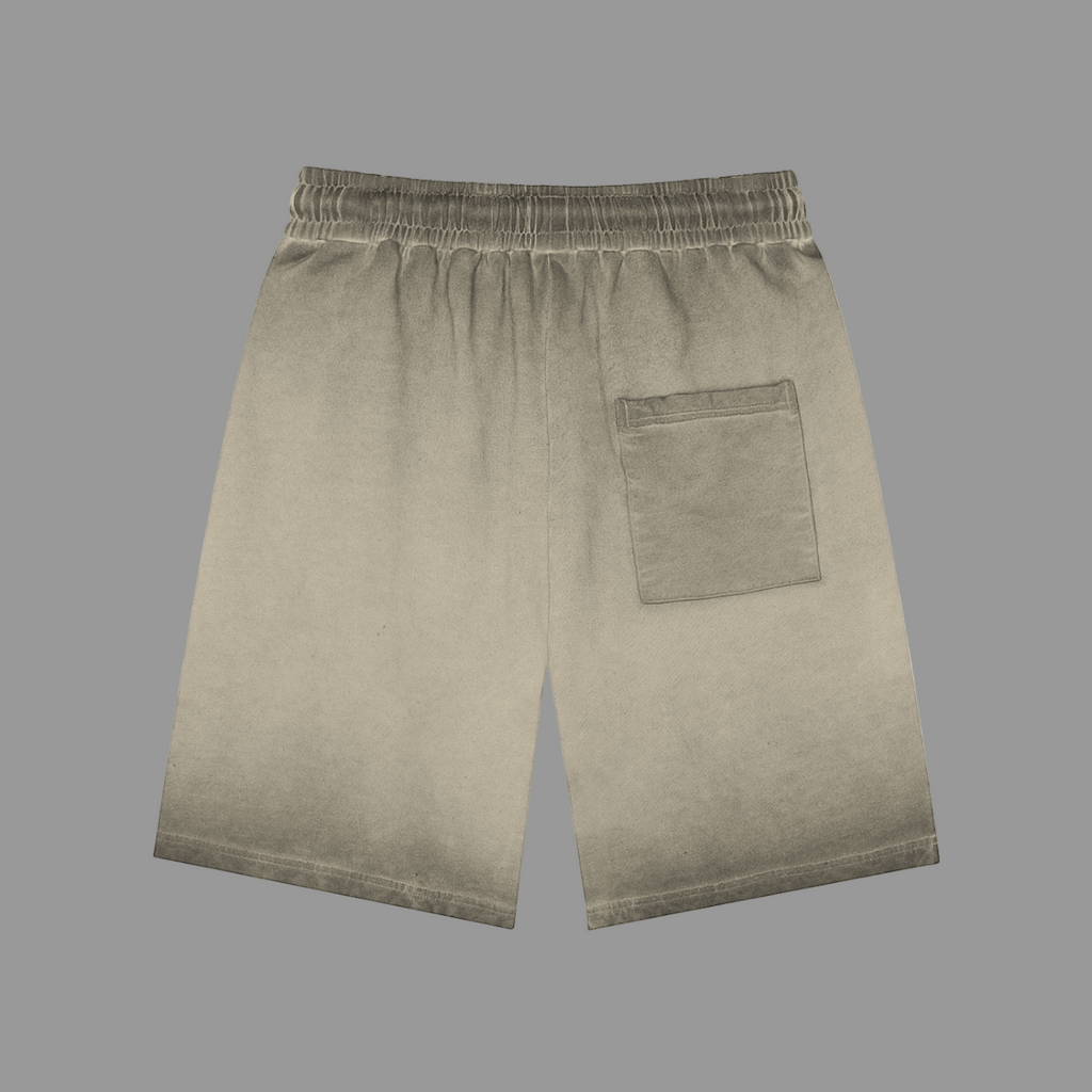 Short de survêtement teint à l'envers