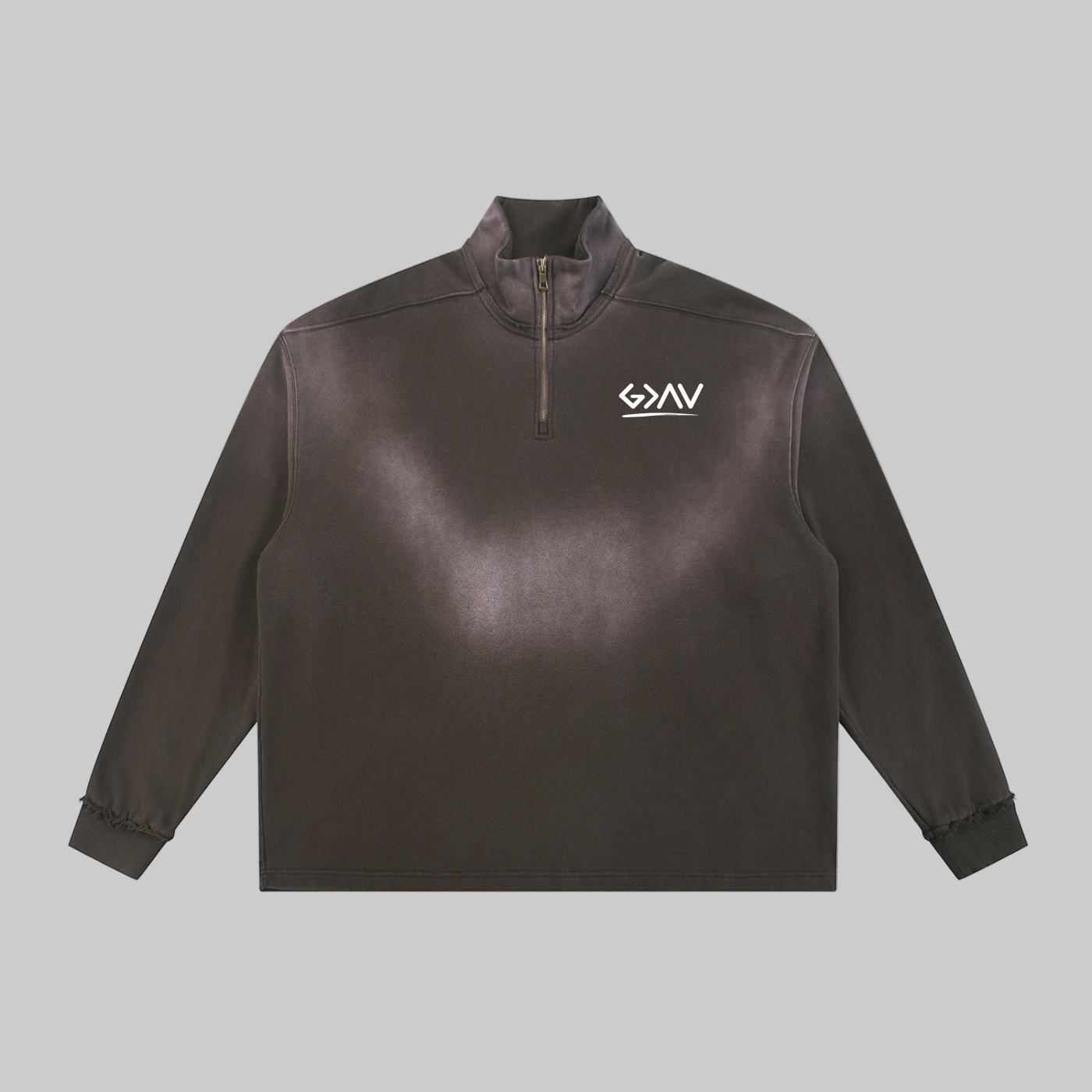 Sweat-shirt à col zippé