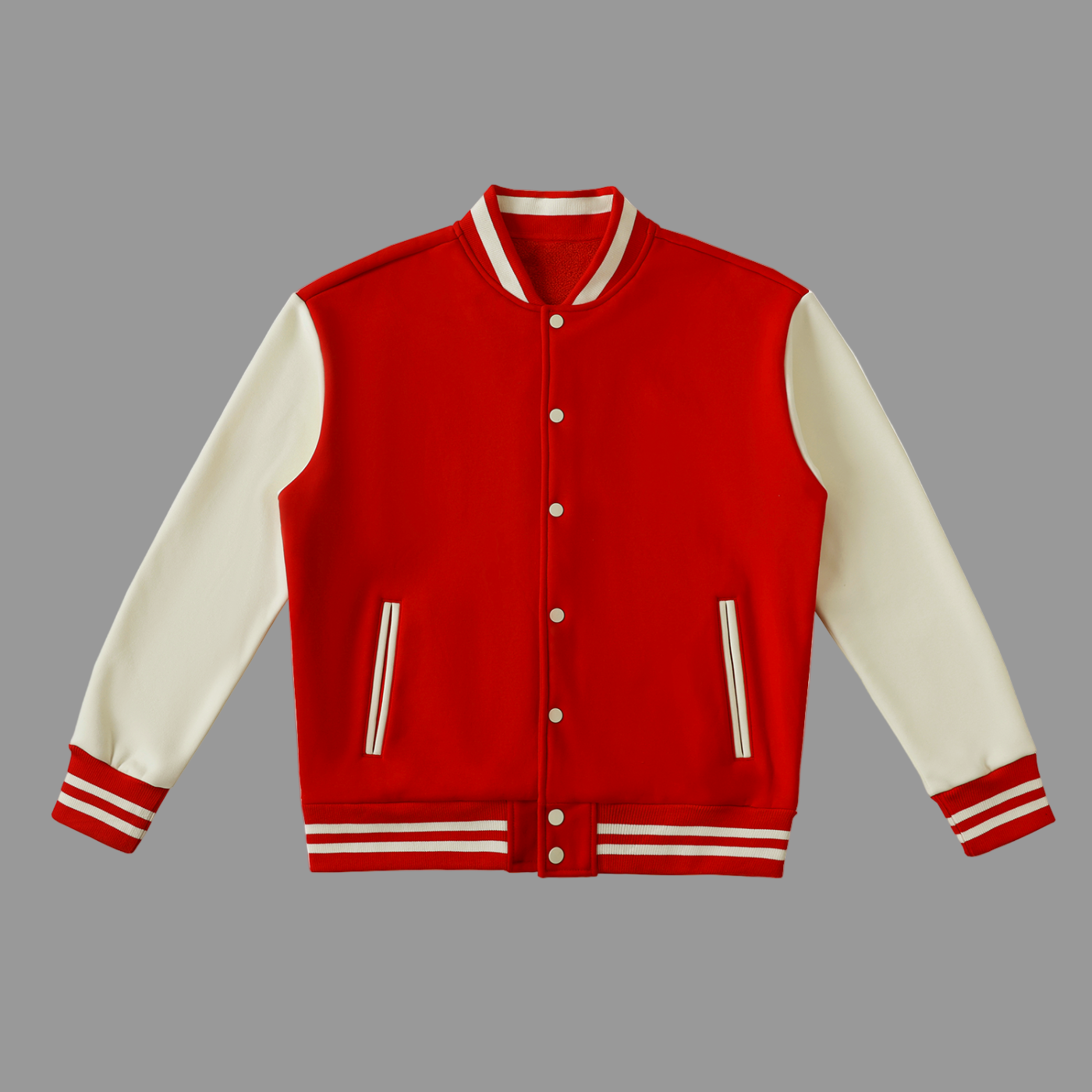 Veste universitaire en polaire bicolore