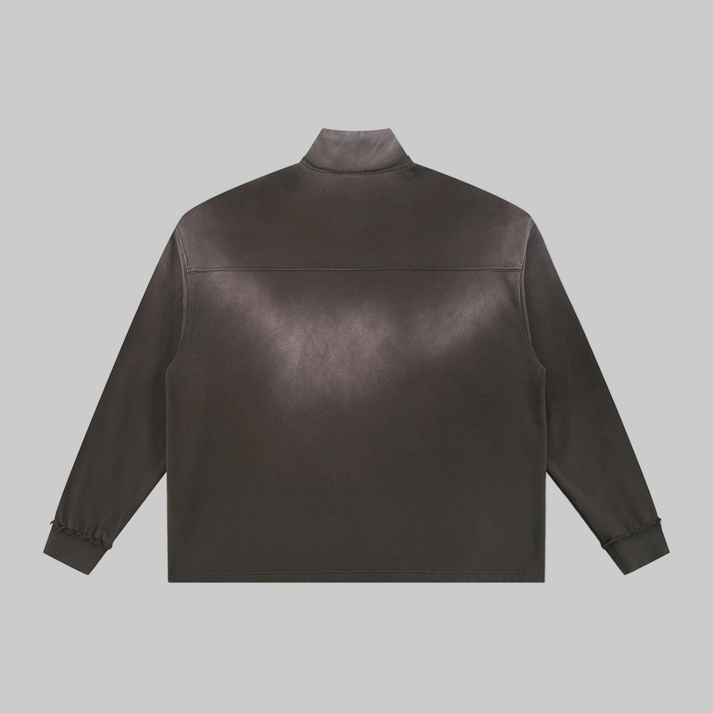 Sweat-shirt à col zippé