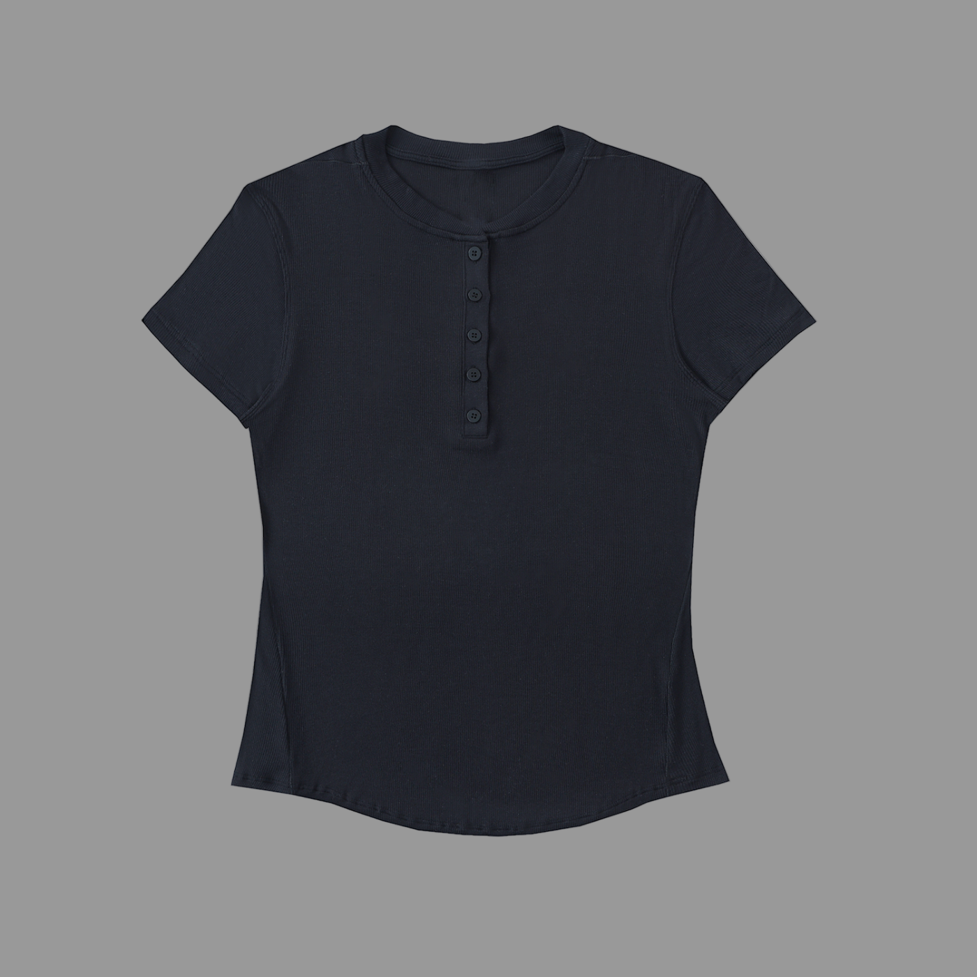 T-shirt Henley moulant en modal