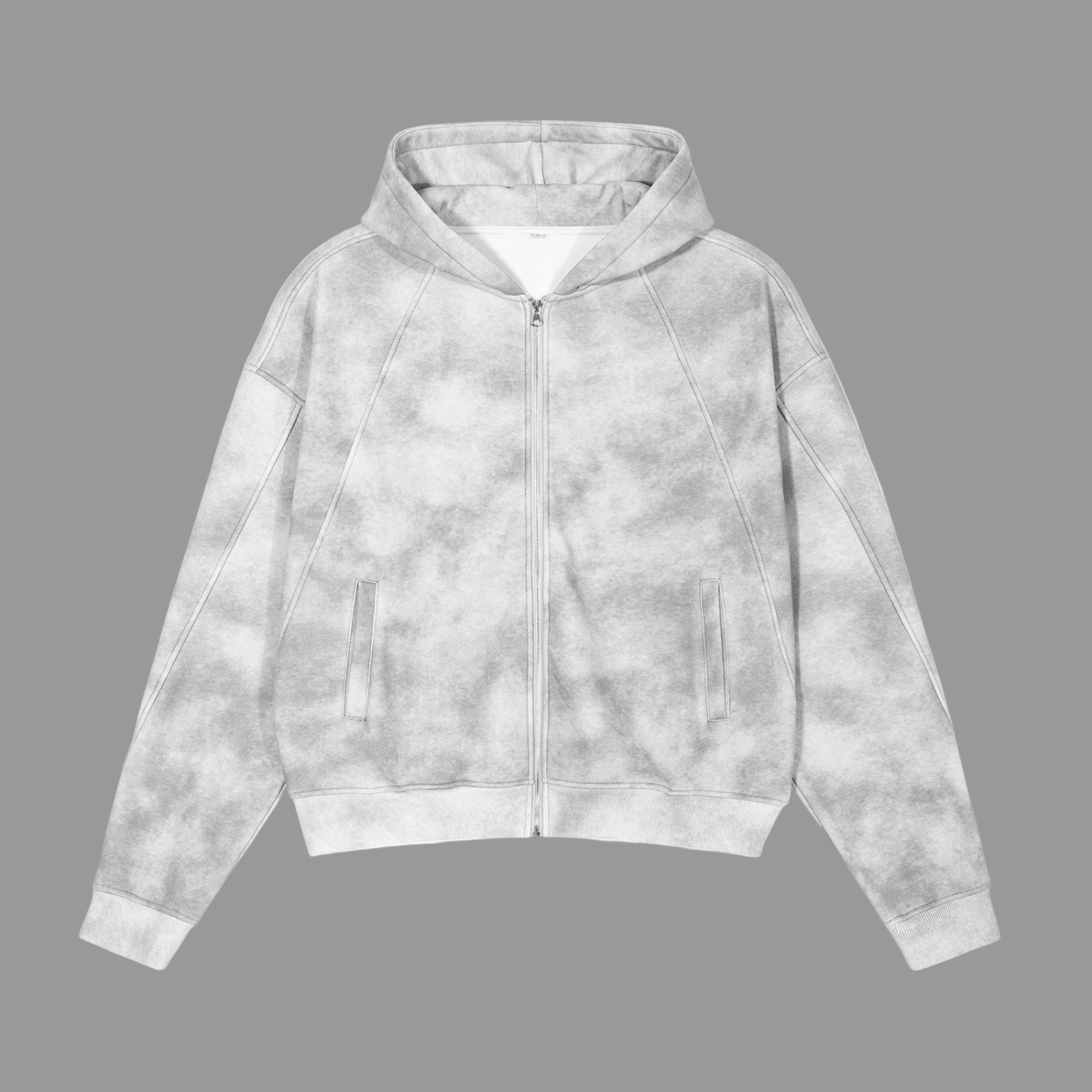 Hoodie en polaire délavée et sale