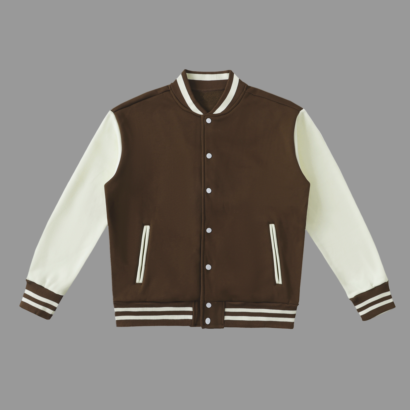 Veste universitaire en polaire bicolore