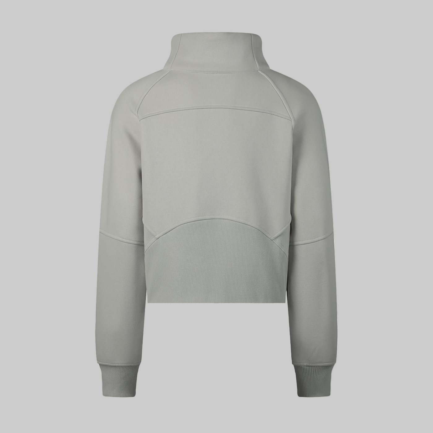 Sweat-shirt court à demi-zip