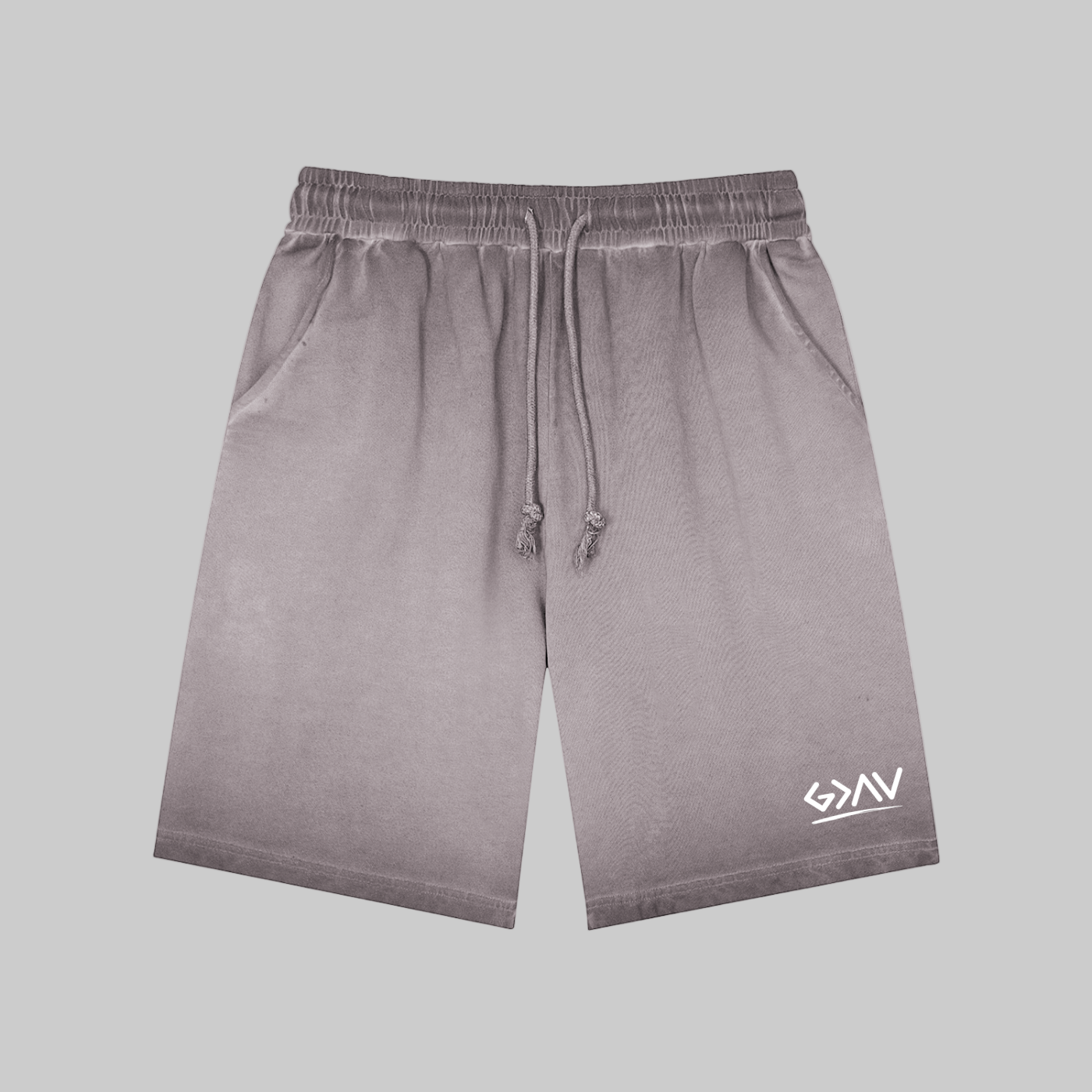 Short de survêtement teint à l'envers