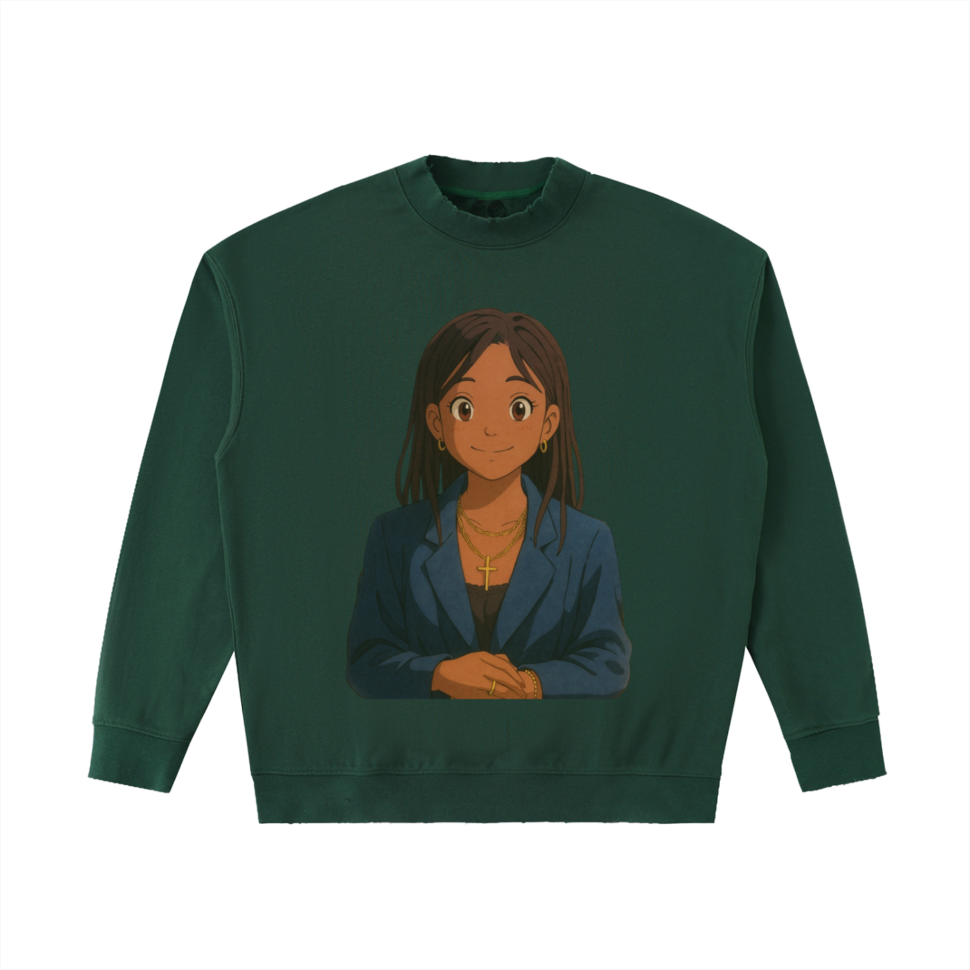 Sweat-shirt à épaules tombantes