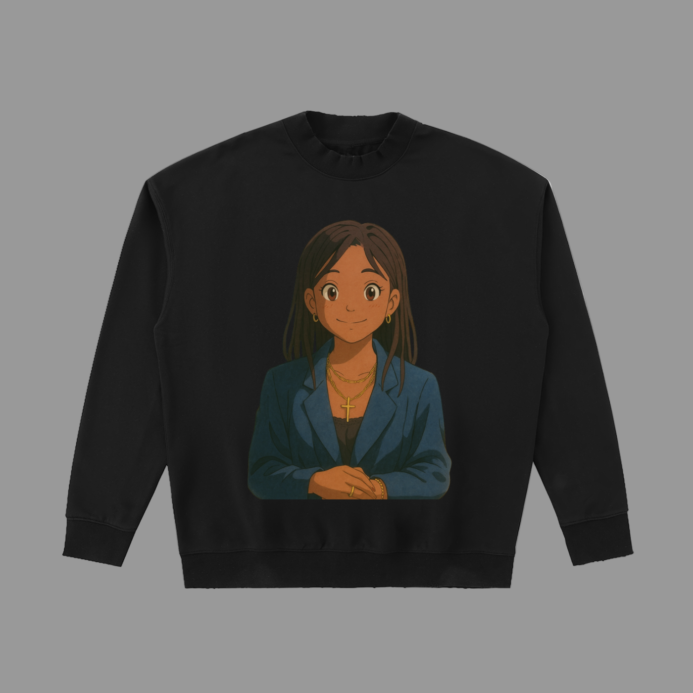 Sweat-shirt à épaules tombantes