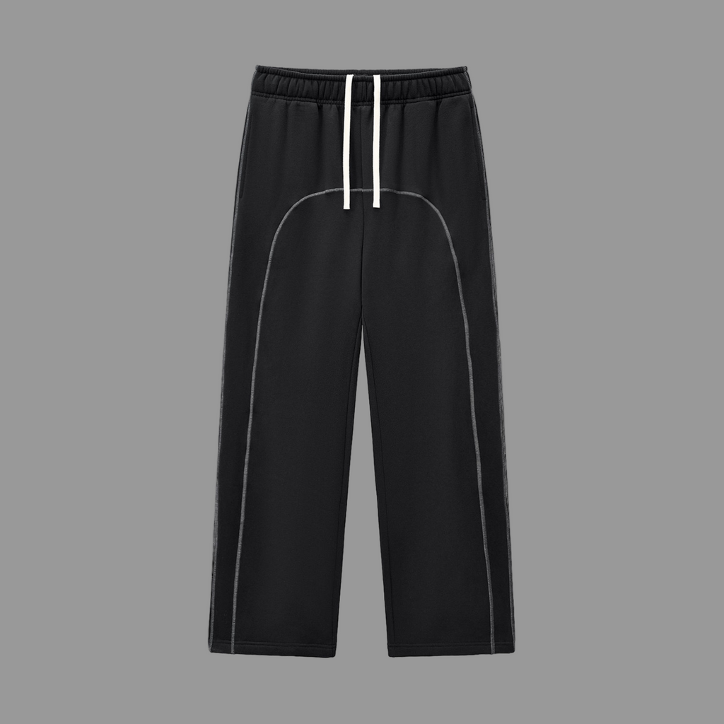 Pantalon de survêtement en polaire à surpiqûres