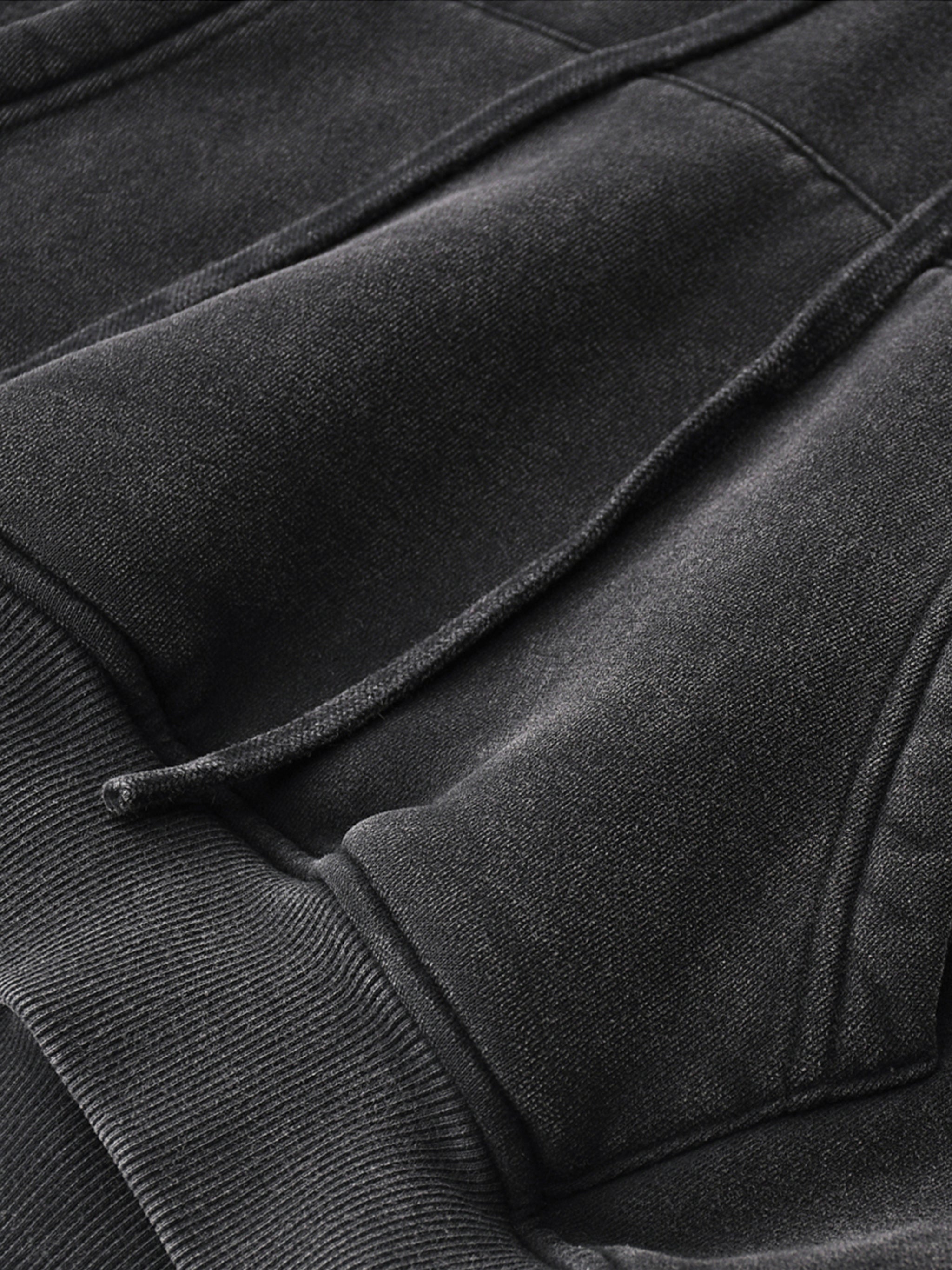 Hoodie court délavé à la neige