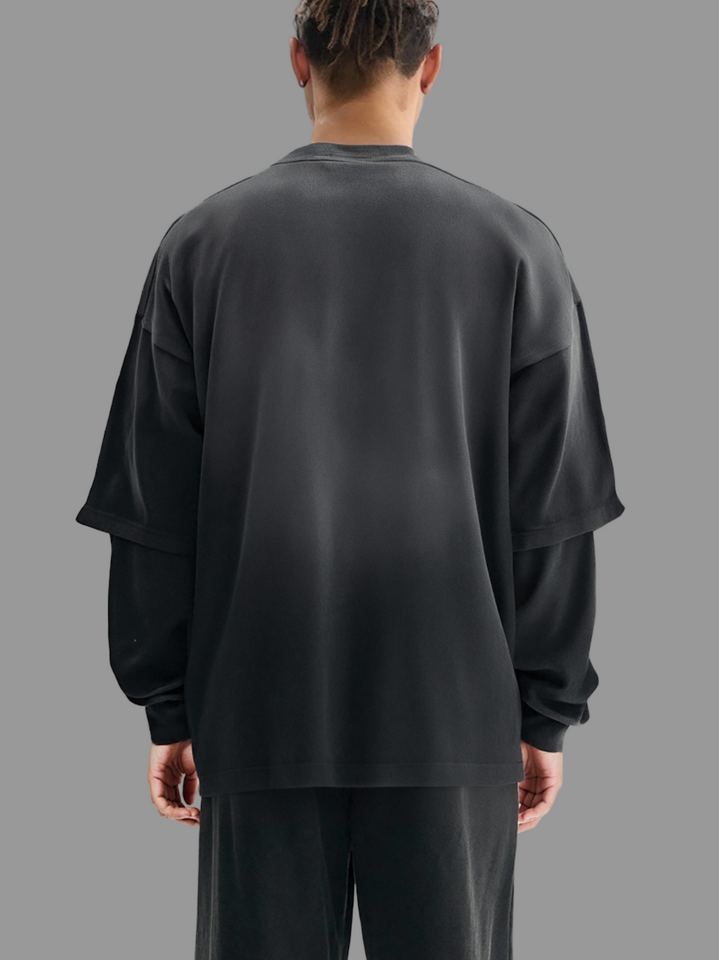 Sunfade Hand-Frayed Faux Two-Piece T-Shirt