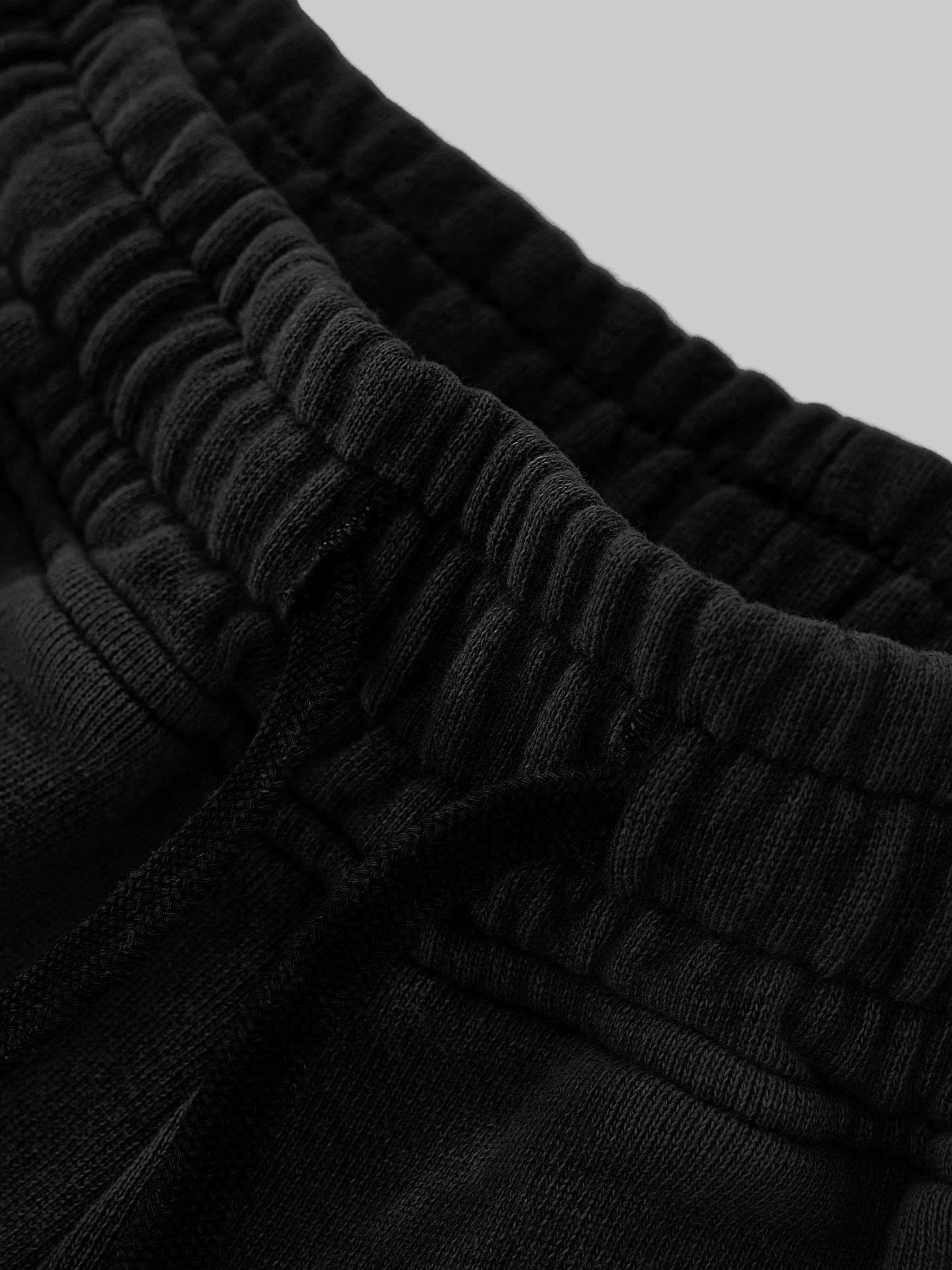 Snow Washed Raw Edge Drawstring Shorts