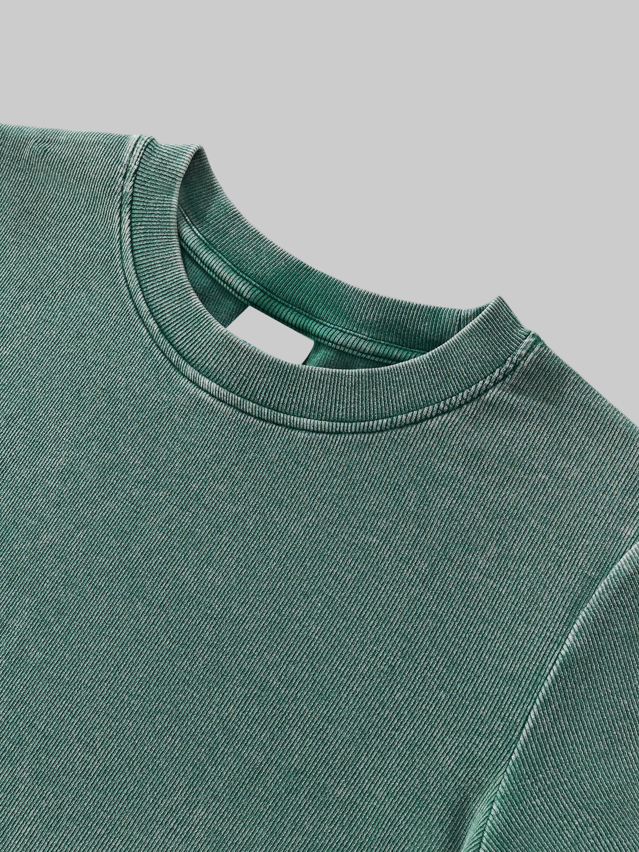 T-shirt moulant vintage en coton