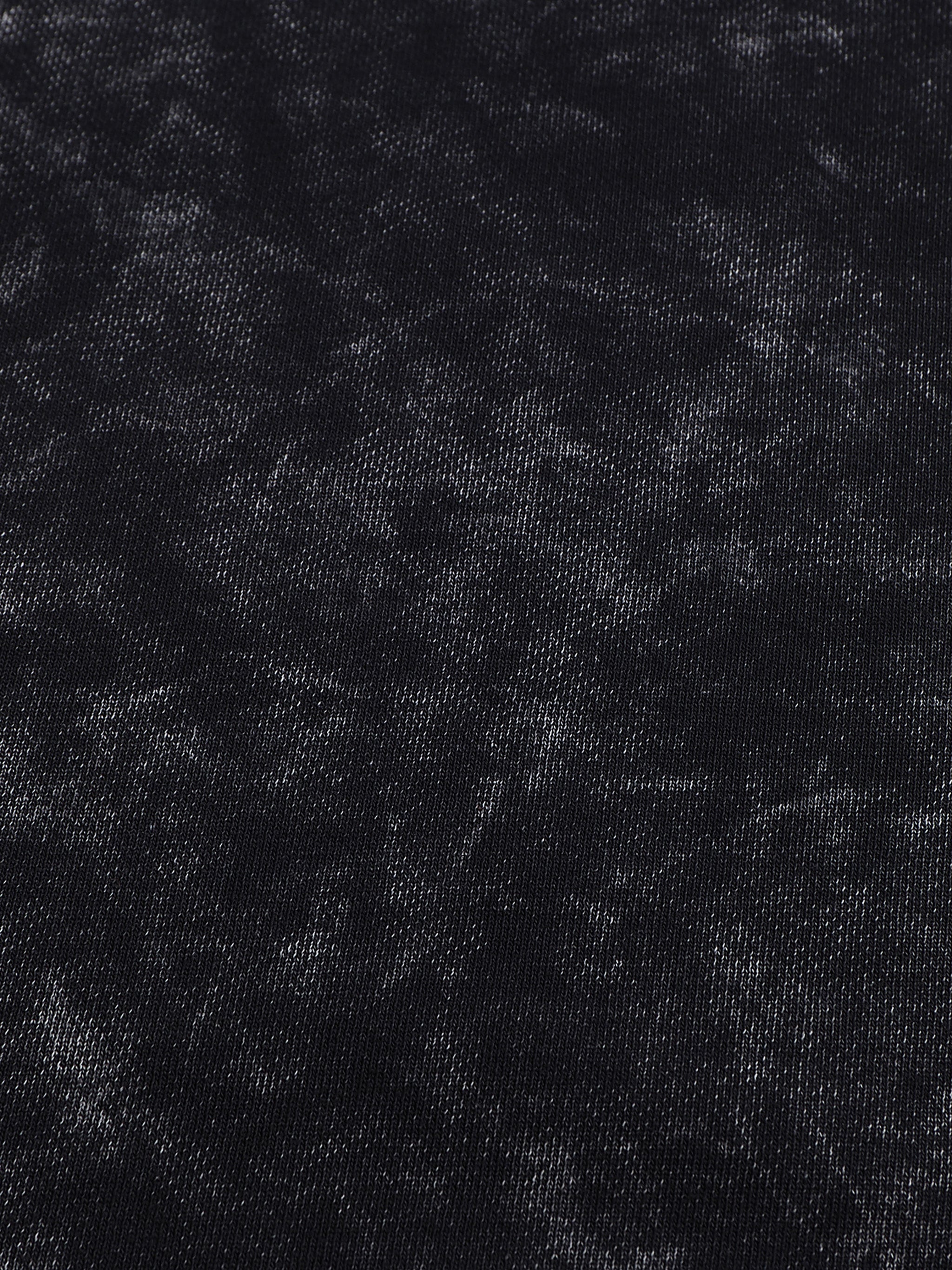 Sweat-shirt délavé à la neige et effiloché à la main