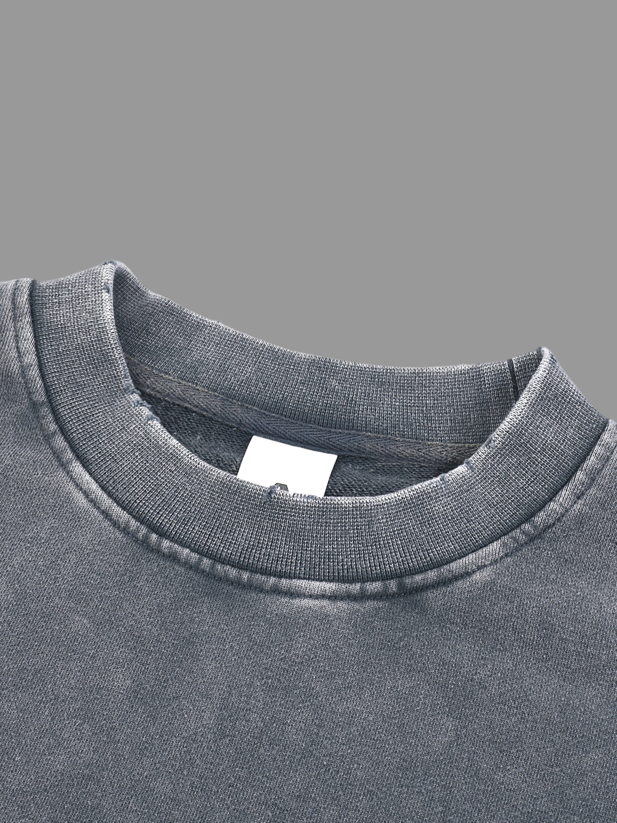 Sweat-shirt à bords francs délavés