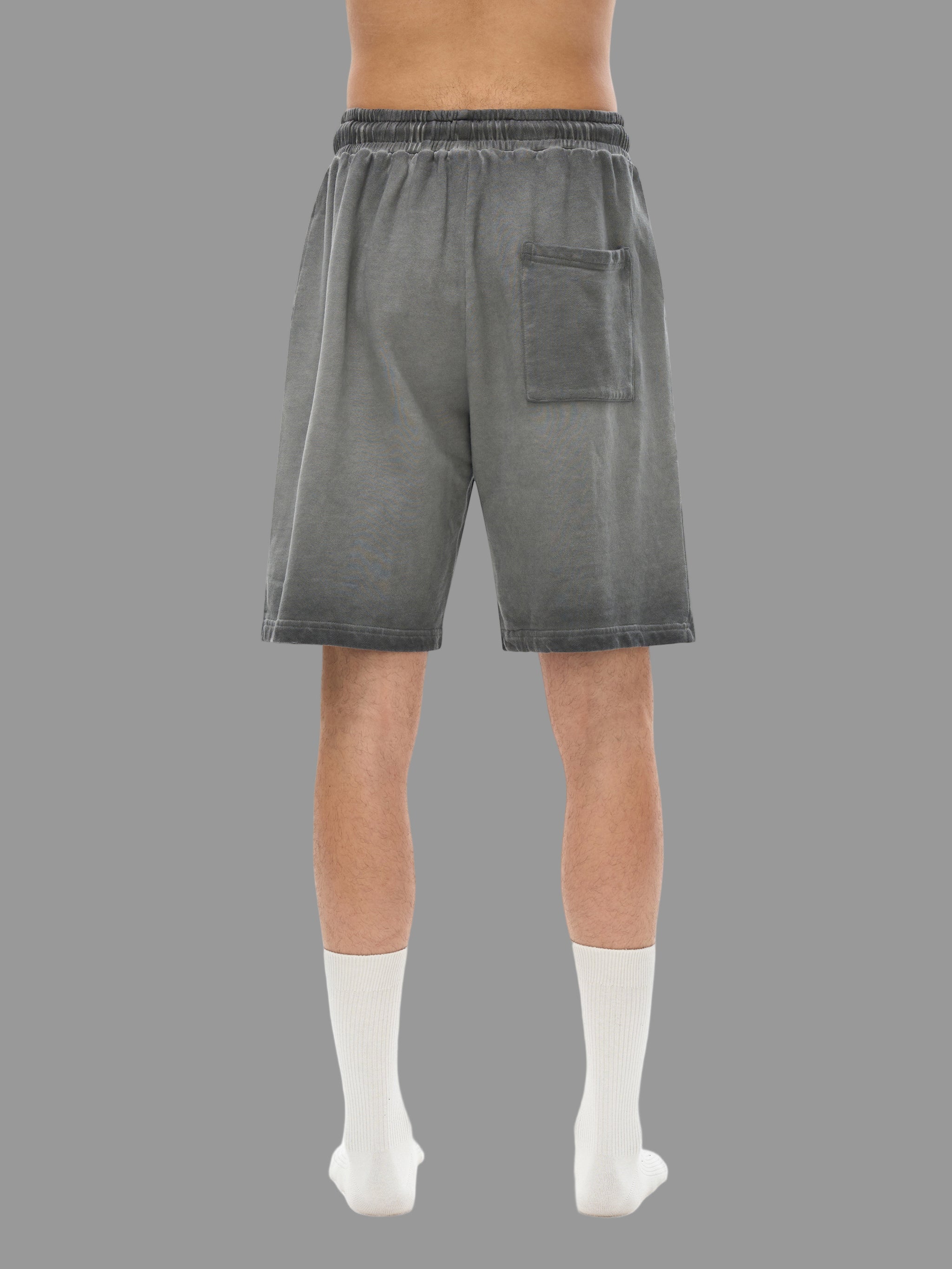 Short de survêtement teint à l'envers