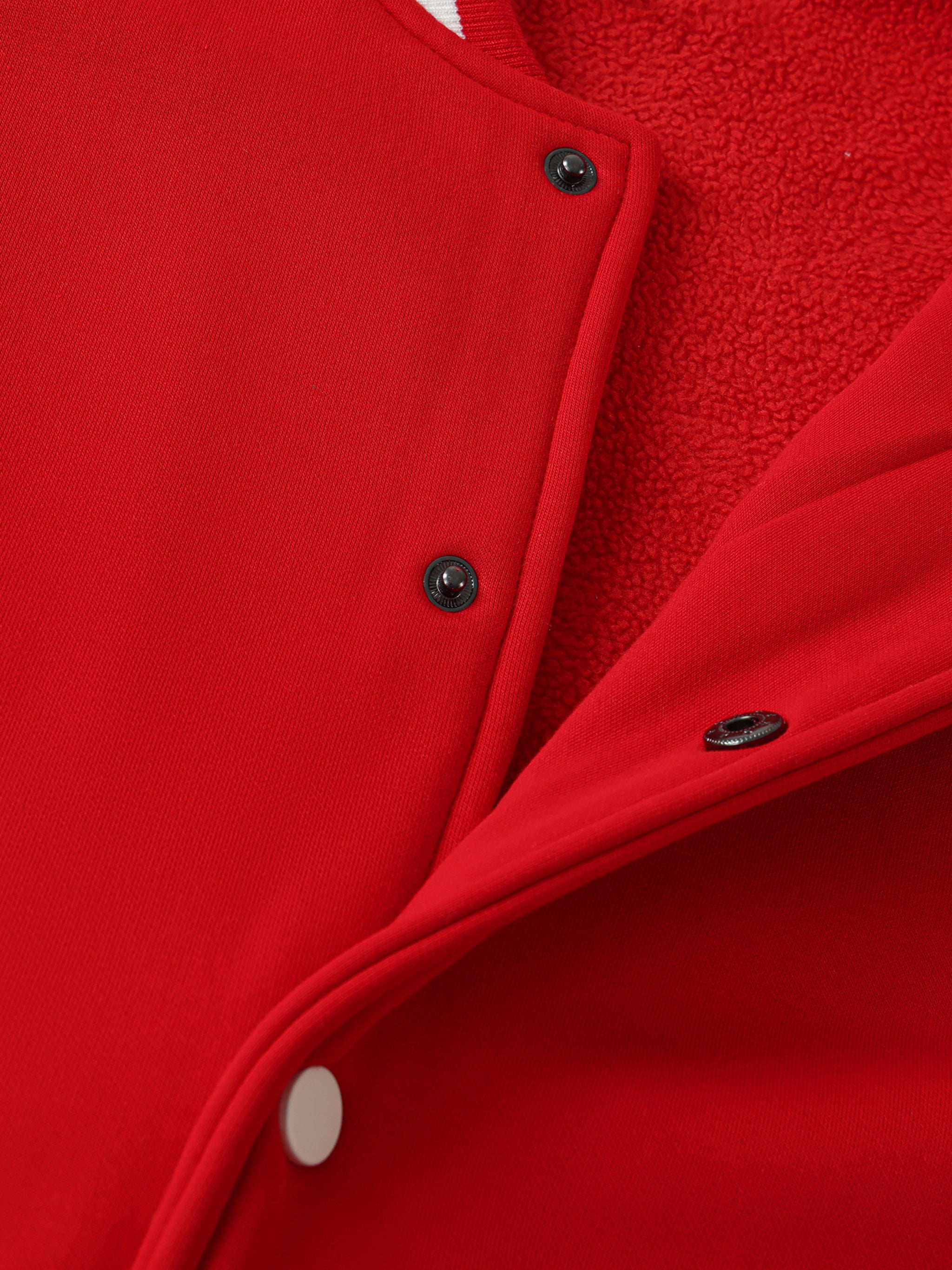 Veste universitaire en polaire bicolore