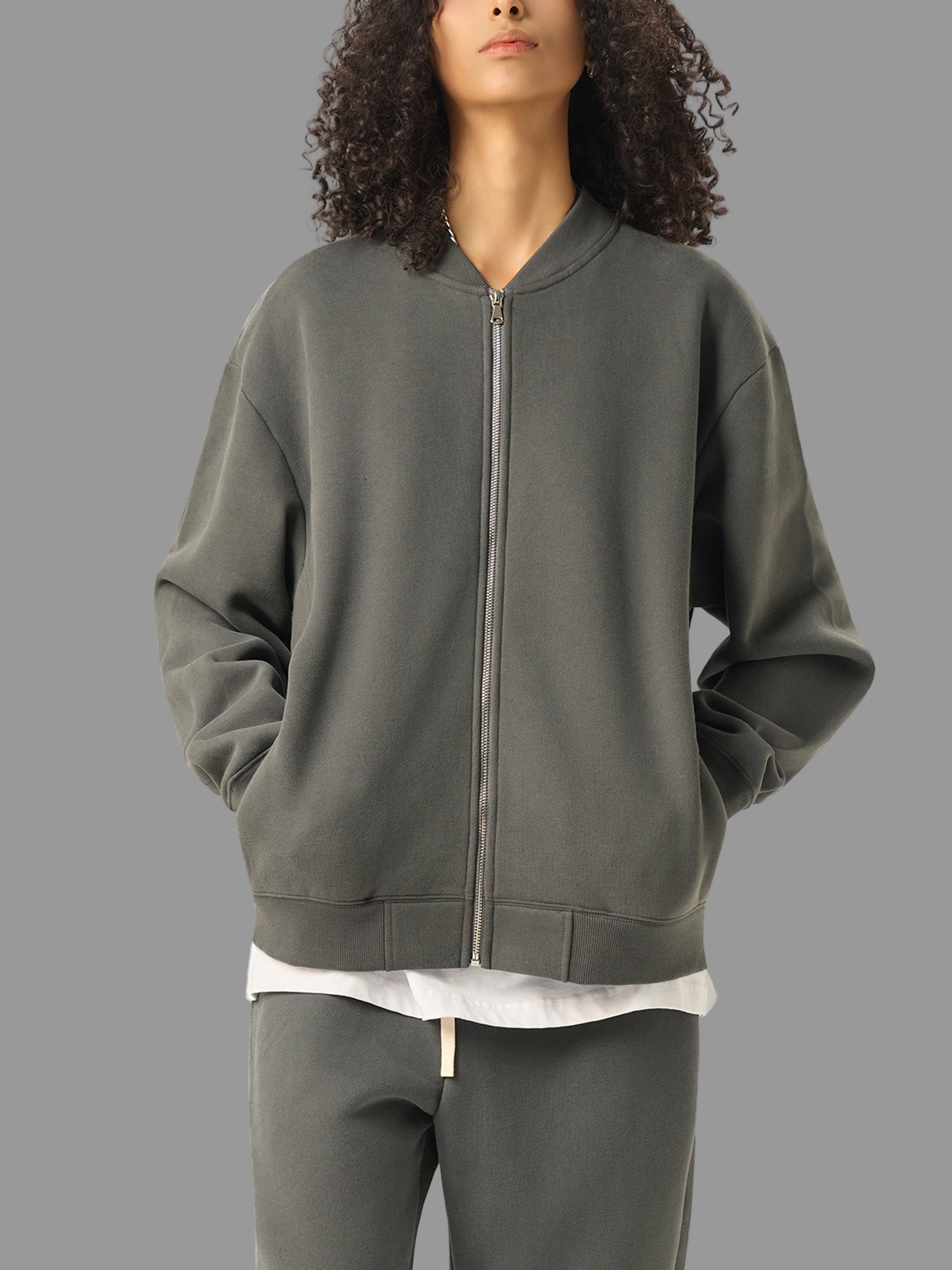 Veste universitaire polaire zippée essentielle