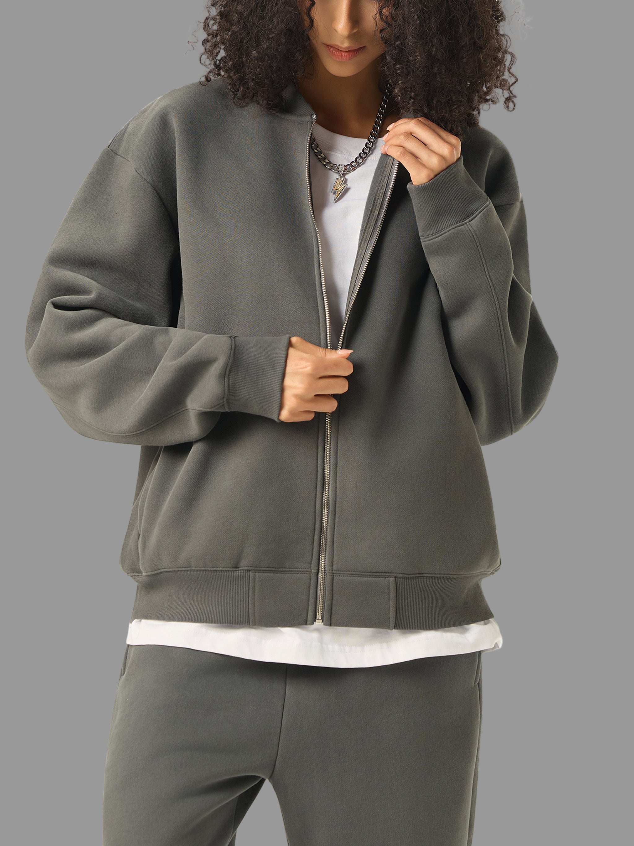 Veste universitaire polaire zippée essentielle