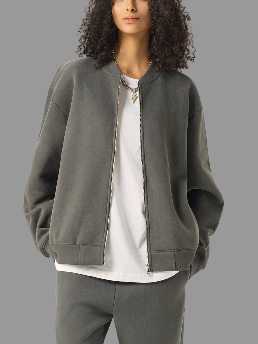 Veste universitaire polaire zippée essentielle