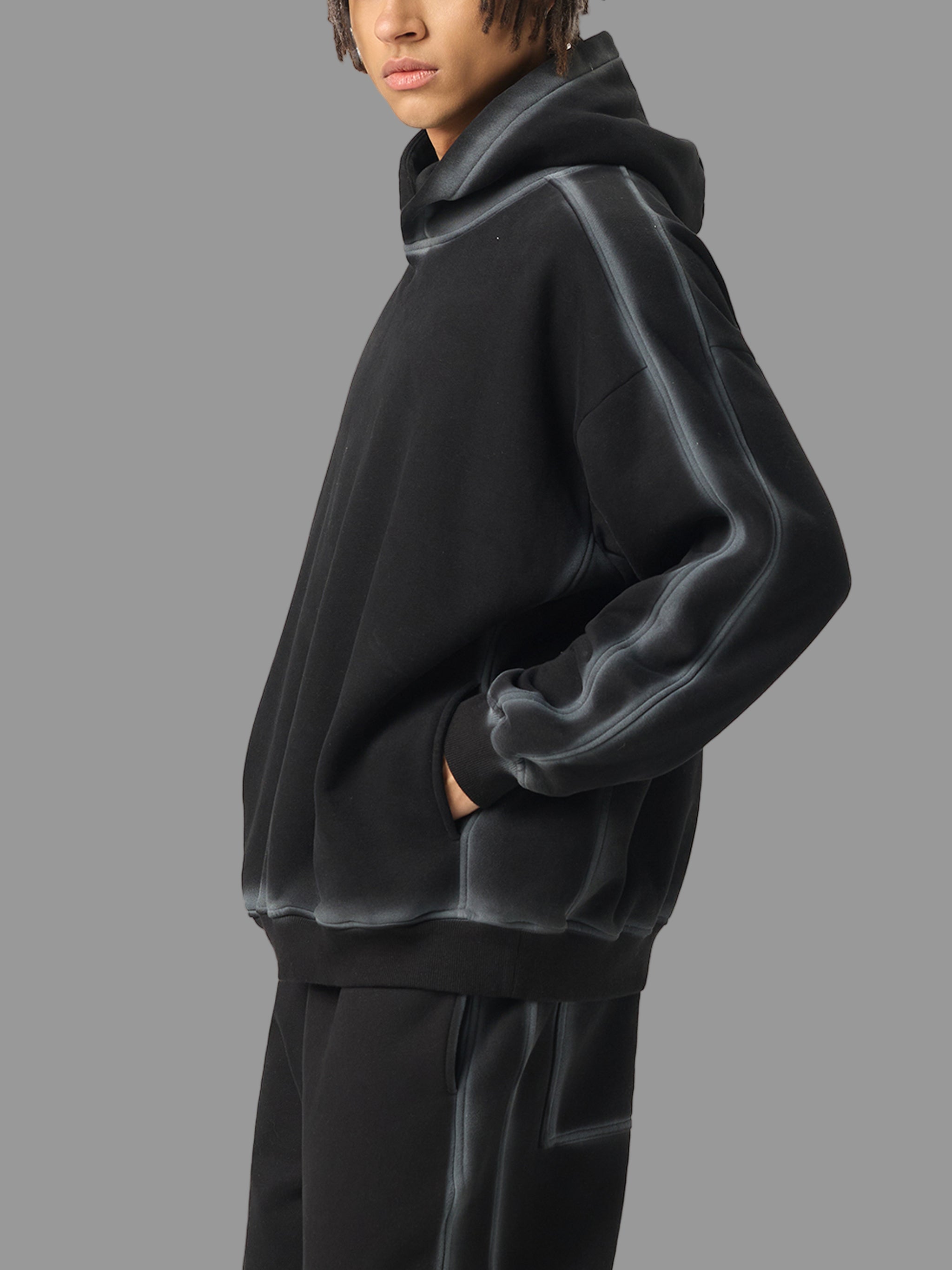 Sweat à capuche en polaire Sunfaded Edge