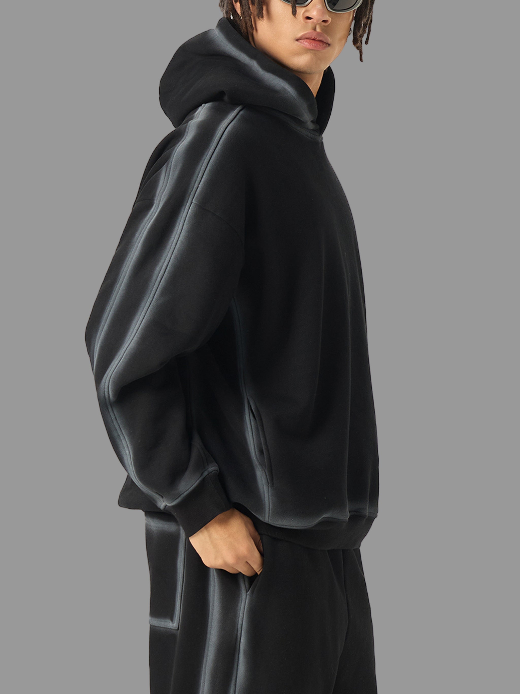 Sweat à capuche en polaire Sunfaded Edge