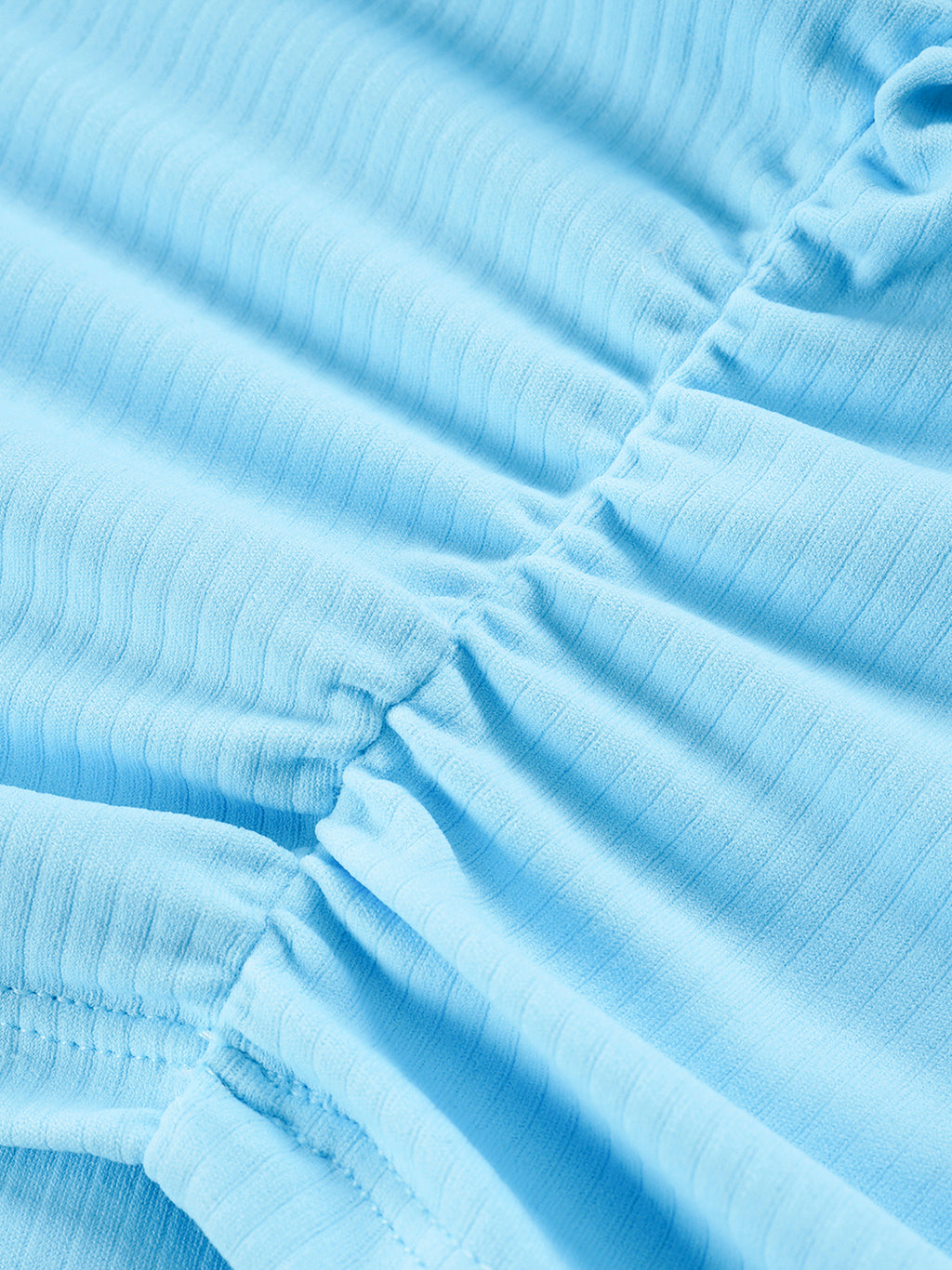 Crop Top moulant froncé