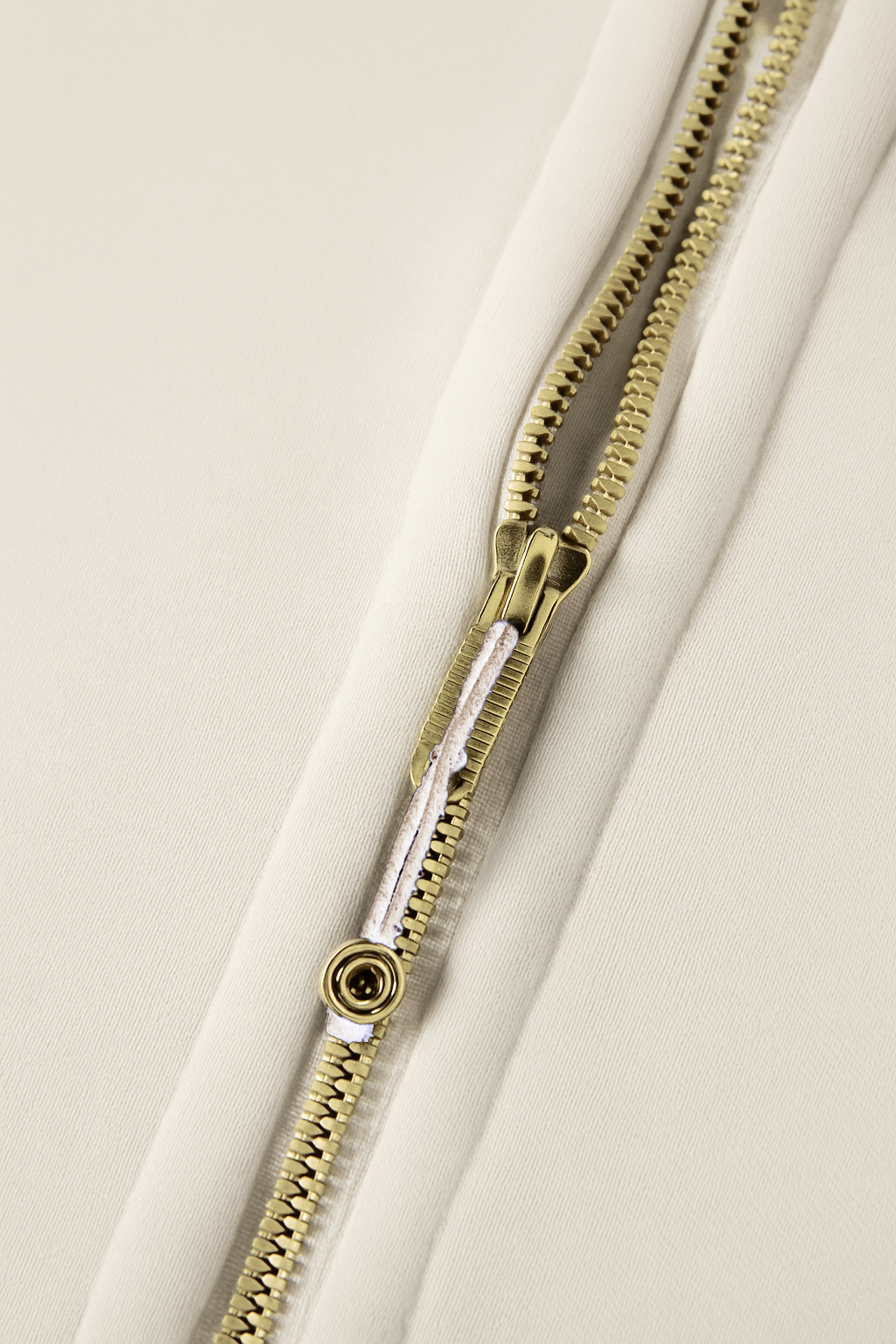 Sweat-shirt court à demi-zip